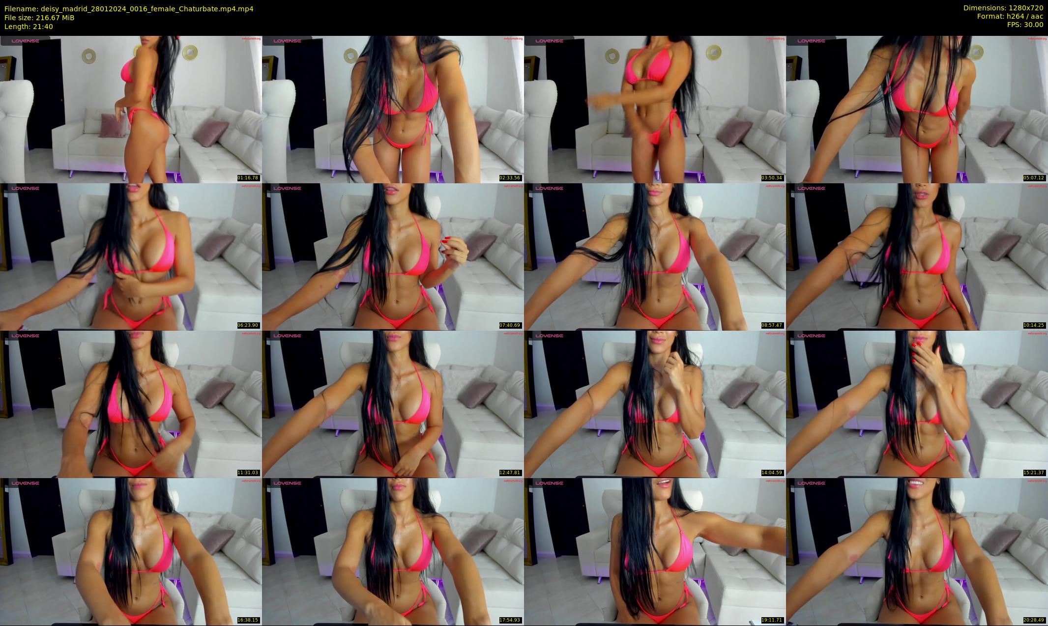 deisy_madrid — 22 minute Chaturbate female cam show recording, 720p, Jan 28, 2024