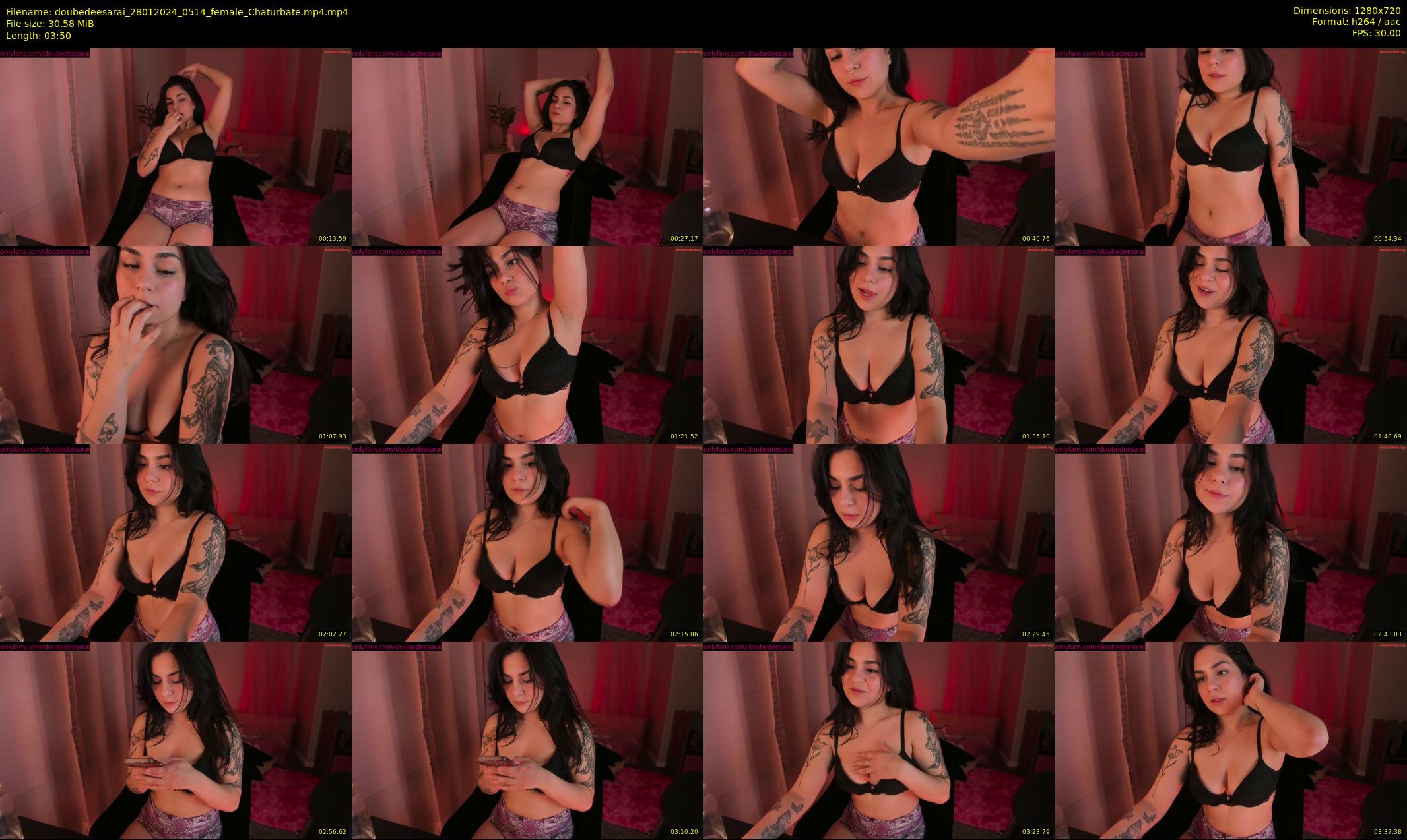 doubedeesarai — 4 minute Chaturbate female cam show recording, 720p, Jan 28, 2024