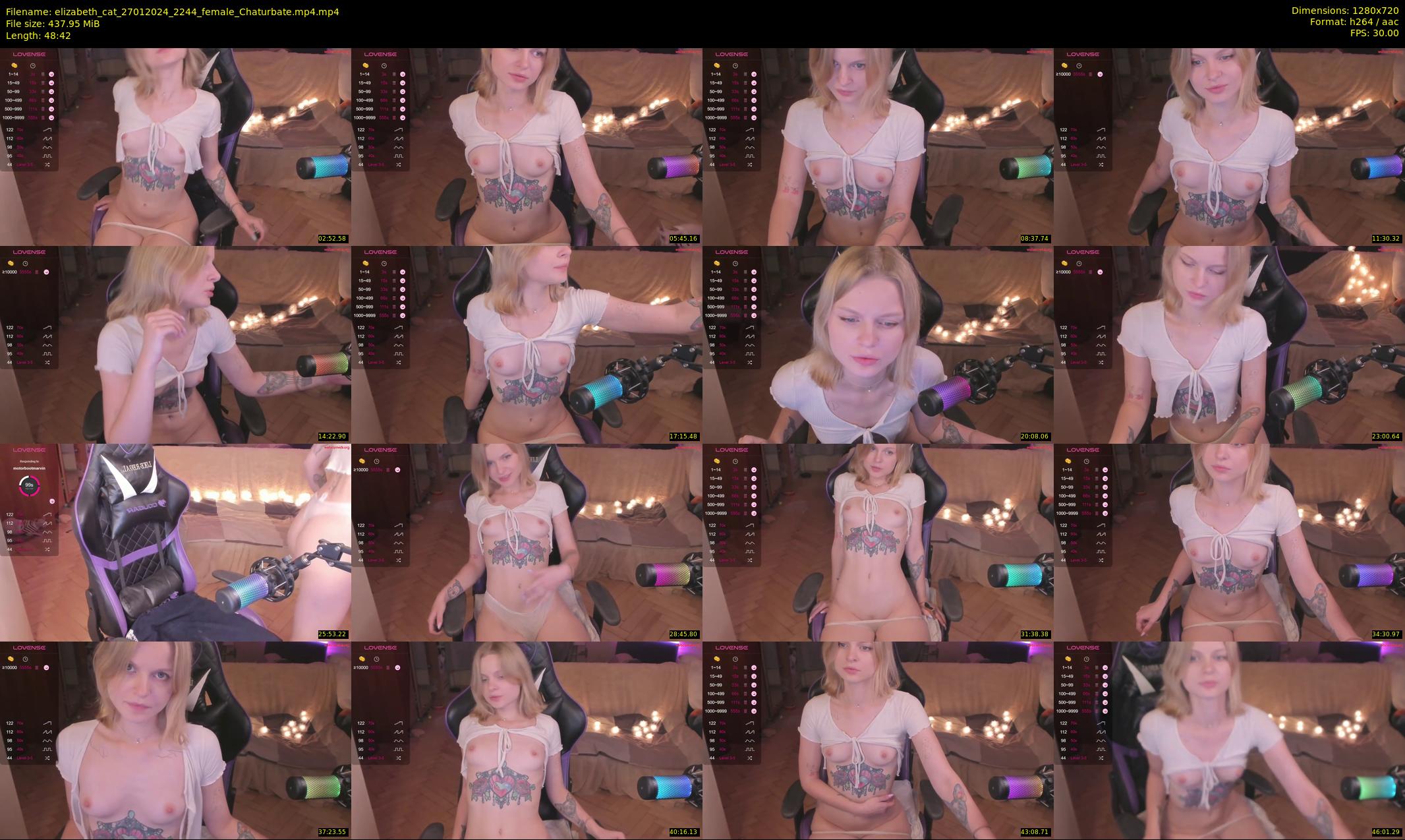 elizabeth_cat — 49 minute Chaturbate female cam show recording, 720p, Jan 27, 2024