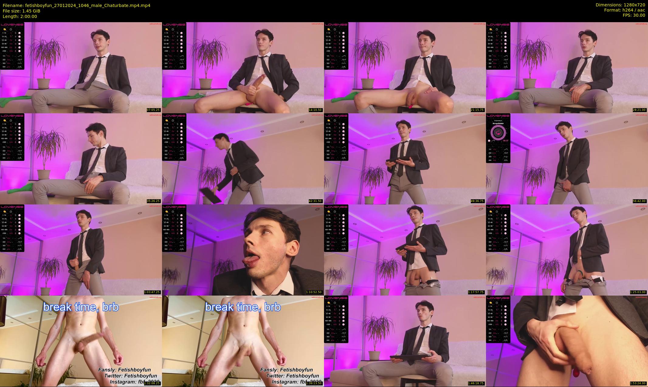 fetishboyfun — 120 minute Chaturbate male cam show recording, 720p, Jan 27, 2024