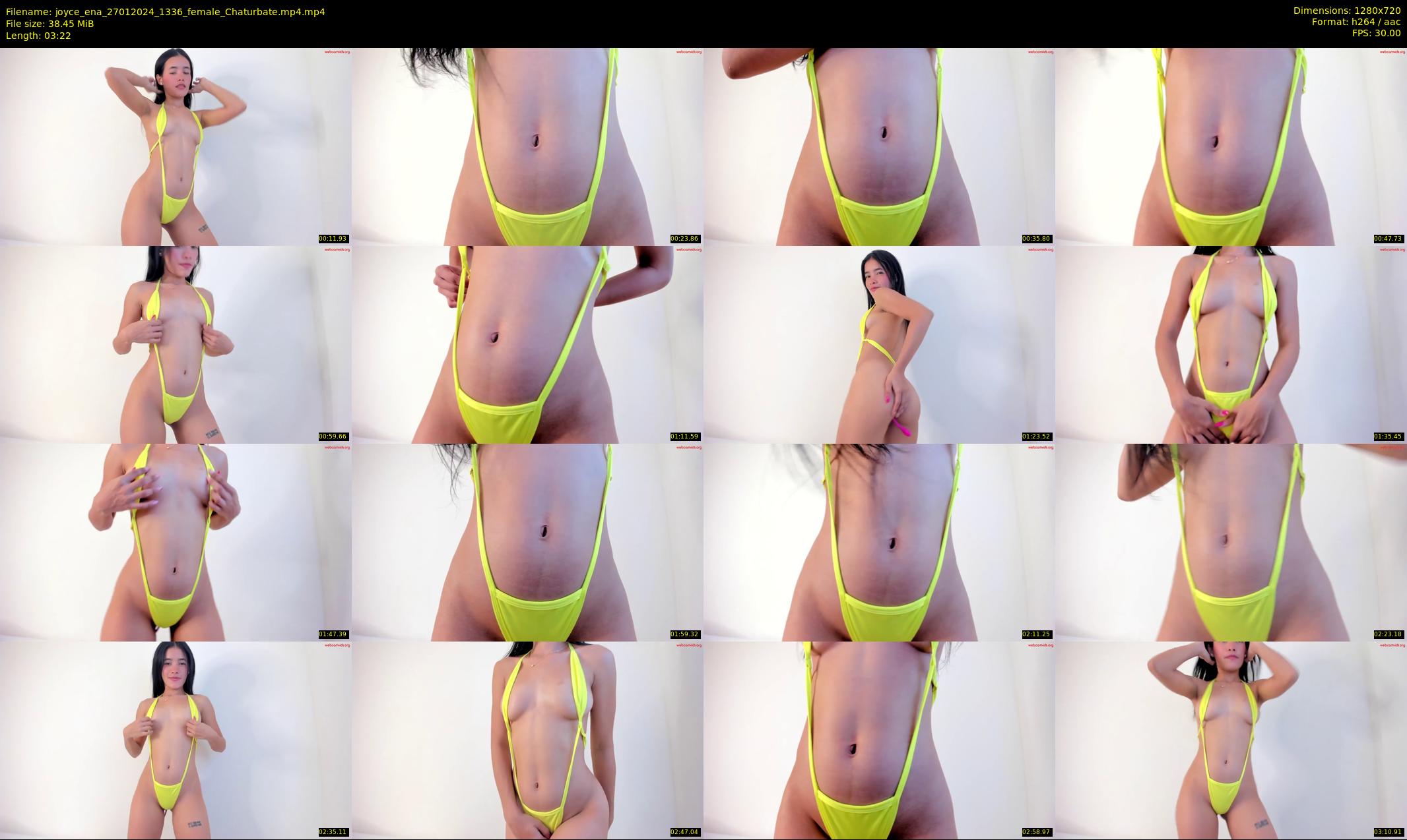 joyce_ena — 4 minute Chaturbate female cam show recording, 720p, Jan 27, 2024