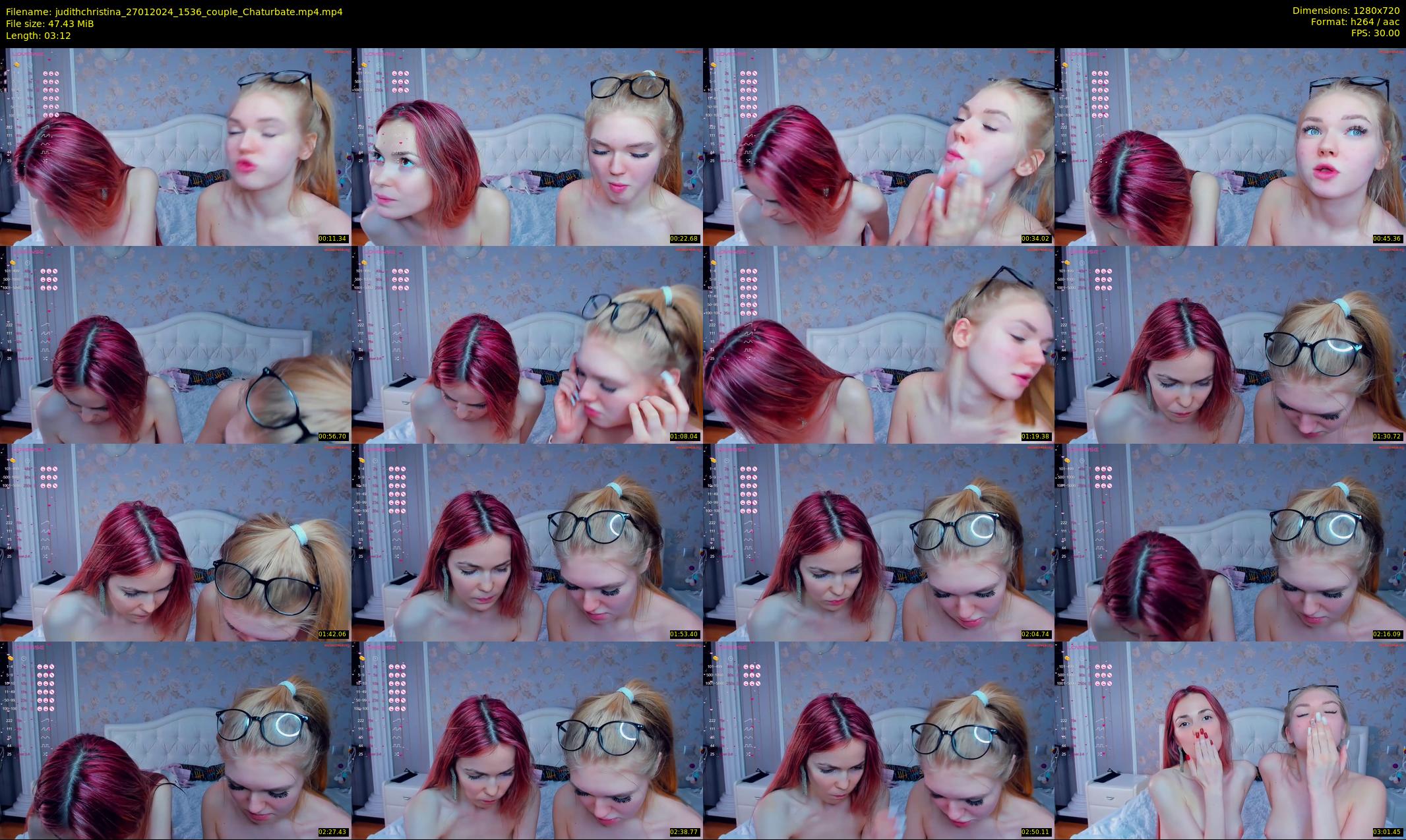 judithchristina — 4 minute Chaturbate female cam show recording, 720p, Jan 27, 2024