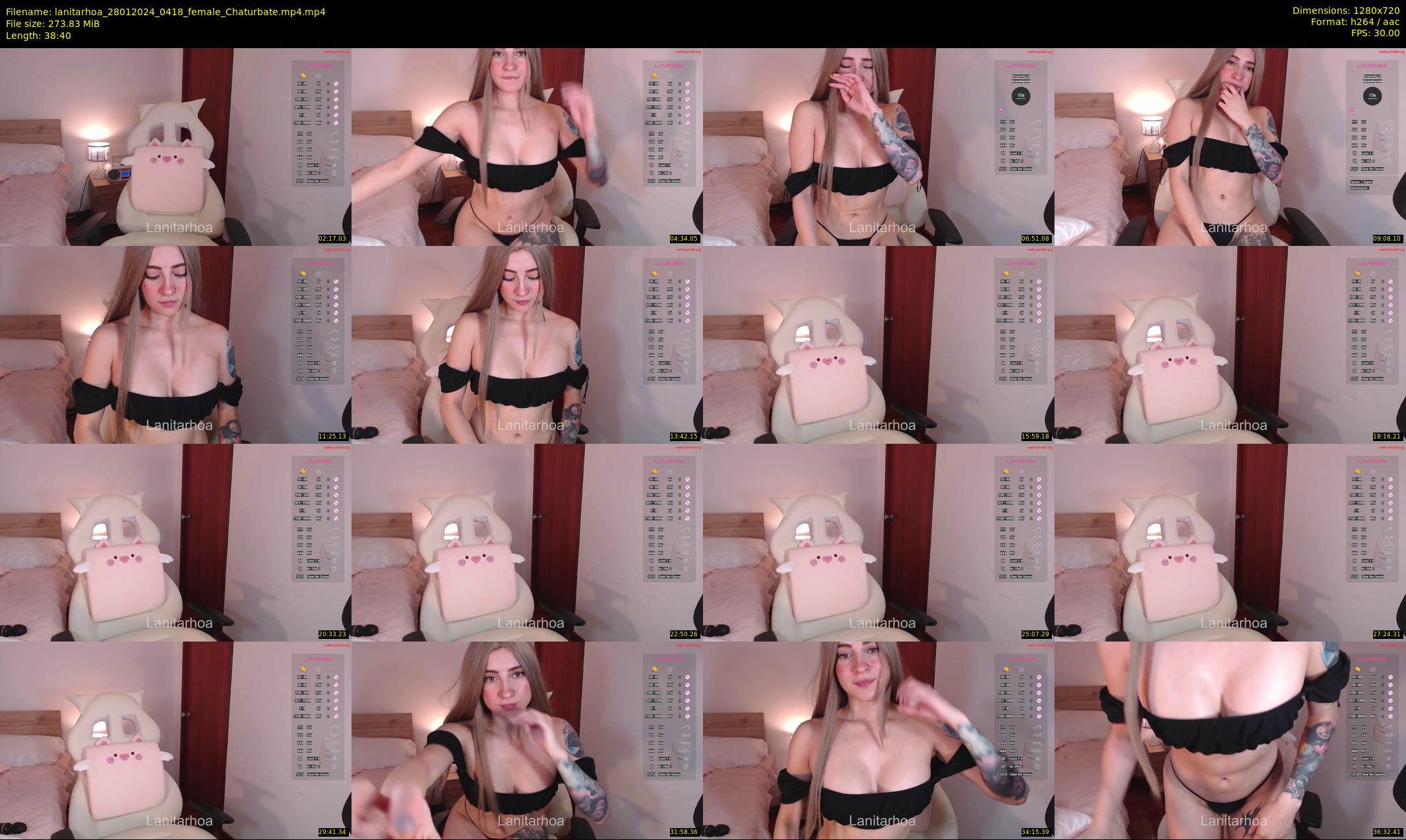 lanitarhoa — 39 minute Chaturbate female cam show recording, 720p, Jan 28, 2024