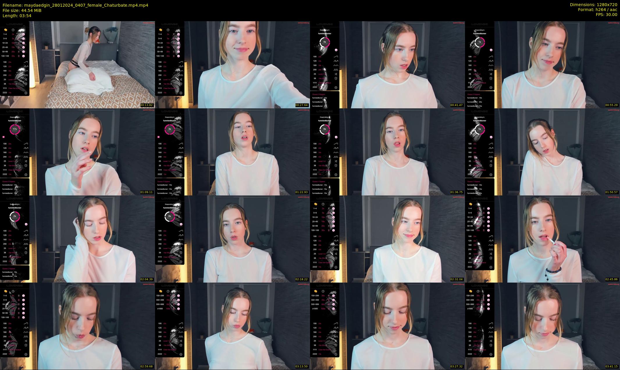 maydaedgin — 4 minute Chaturbate female cam show recording, 720p, Jan 28, 2024