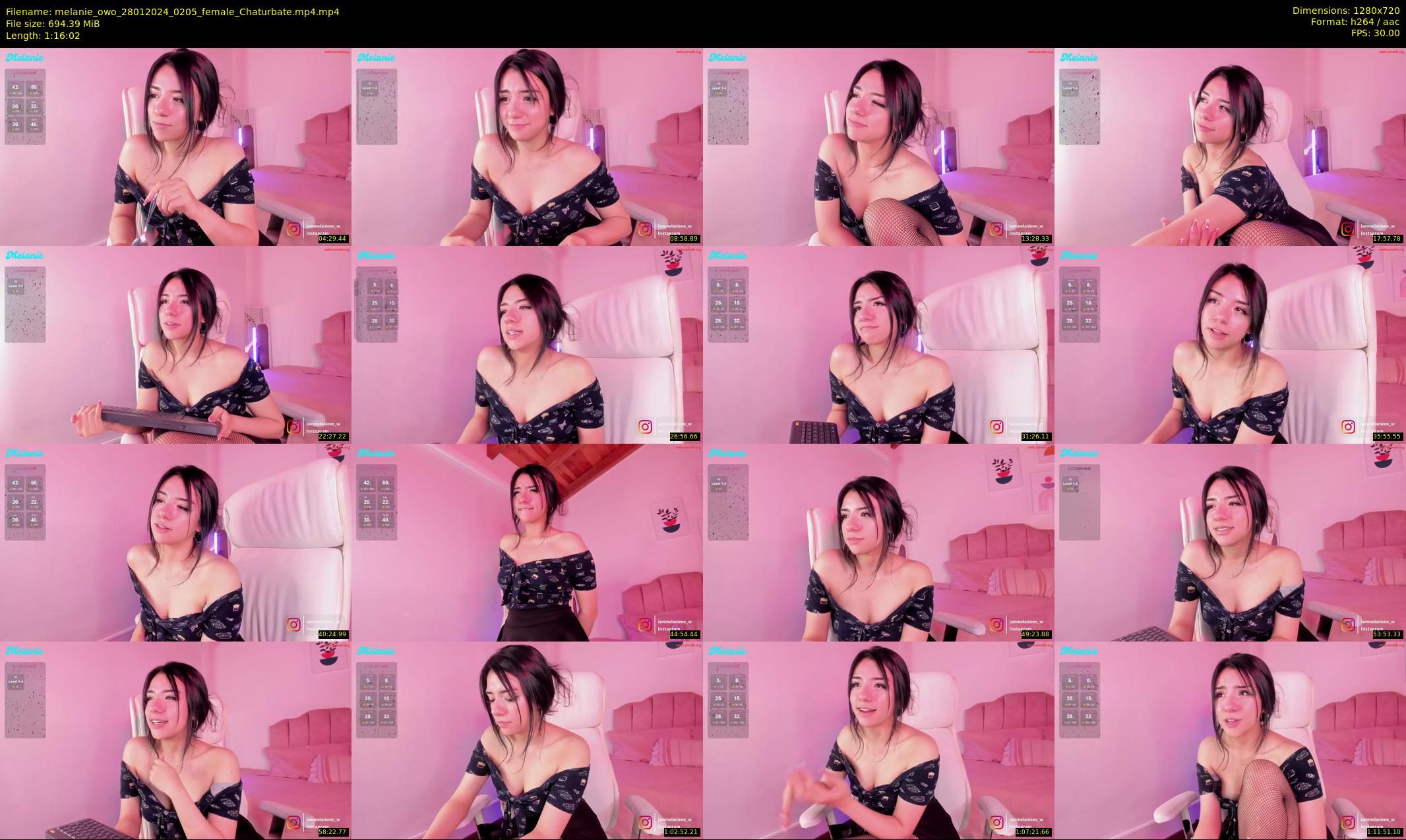melanie_owo — 77 minute Chaturbate female cam show recording, 720p, Jan 28, 2024