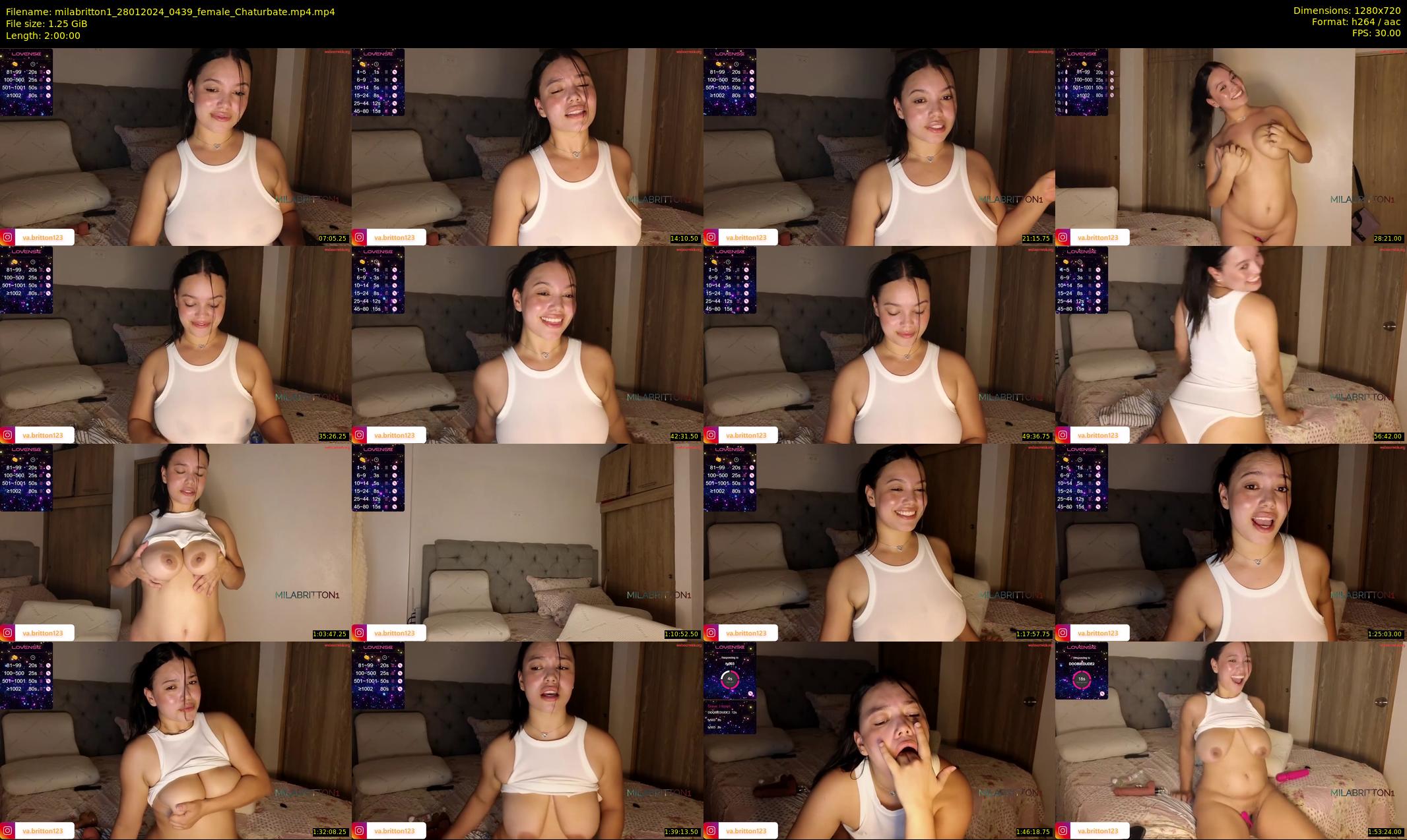 milabritton1 — 120 minute Chaturbate female cam show recording, 720p, Jan 28, 2024