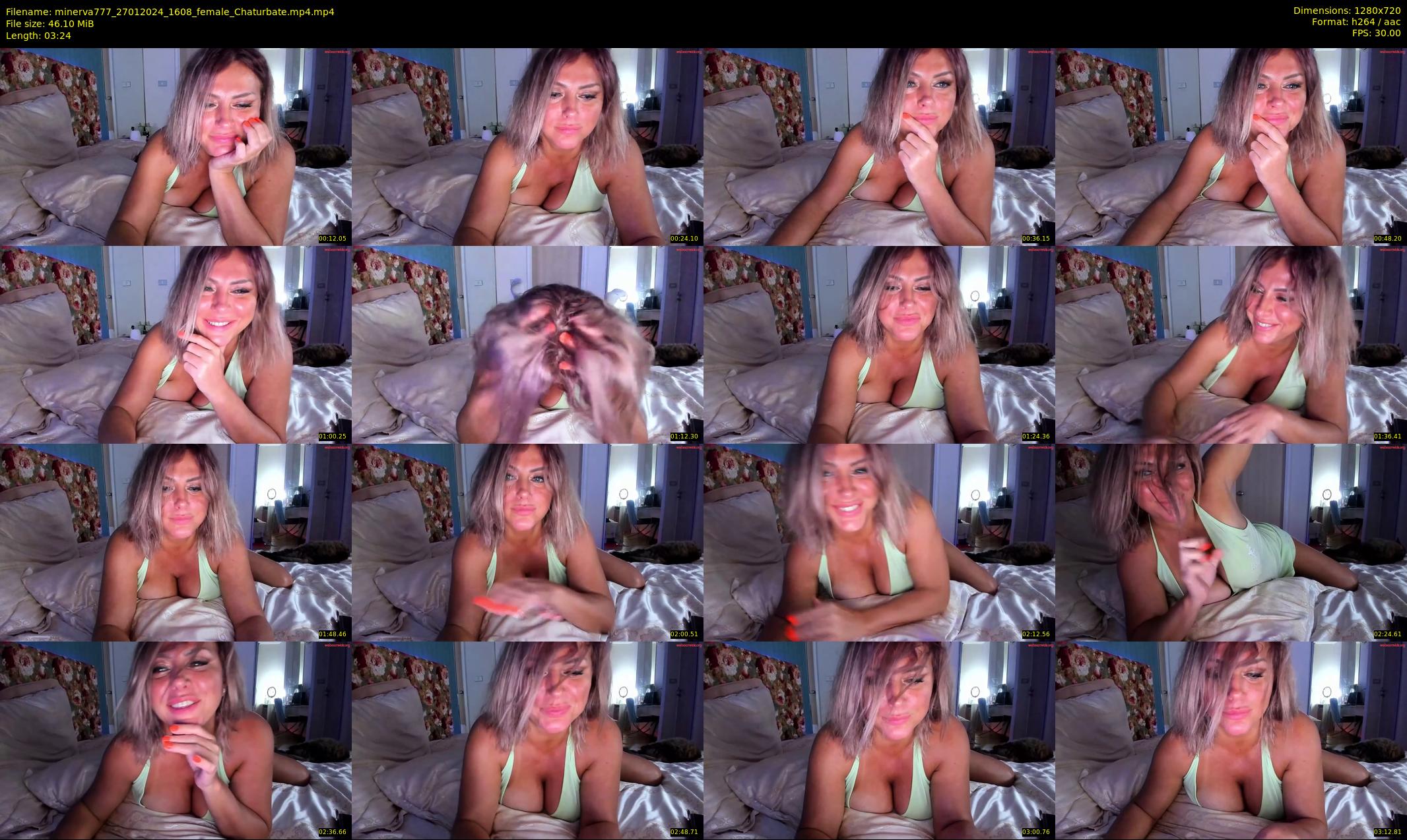 minerva777 — 4 minute Chaturbate female cam show recording, 720p, Jan 27, 2024