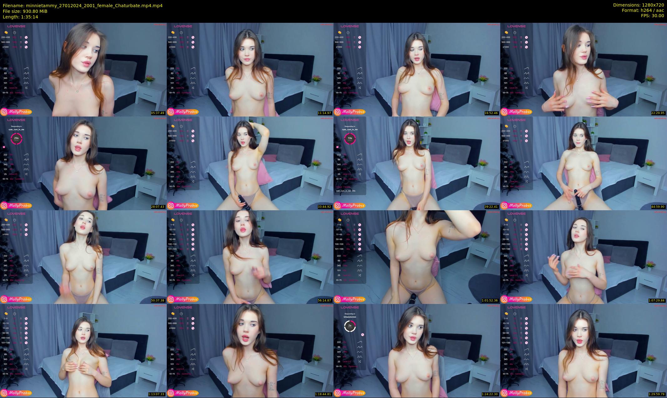 minnietammy — 96 minute Chaturbate female cam show recording, 720p, Jan 27, 2024