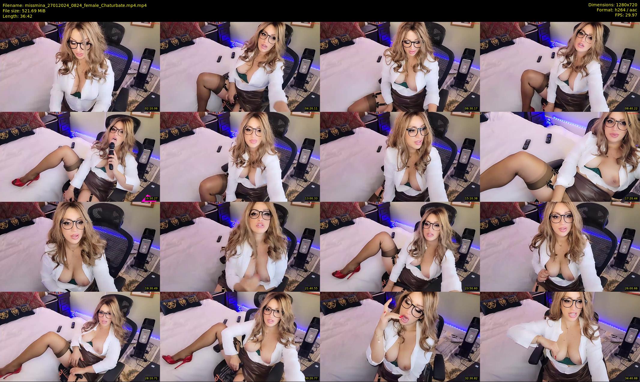 missmina — 37 minute Chaturbate female cam show recording, 720p, Jan 27, 2024