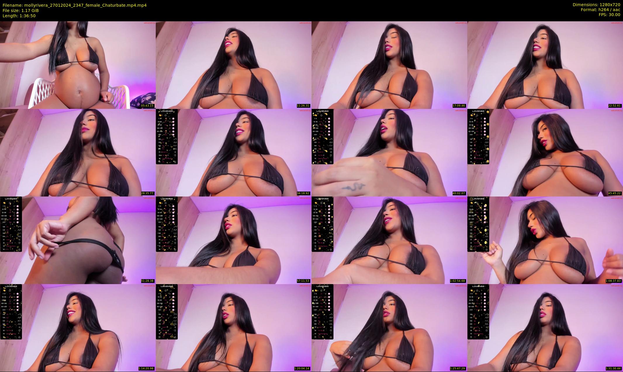 mollyrivera — 97 minute Chaturbate female cam show recording, 720p, Jan 27, 2024