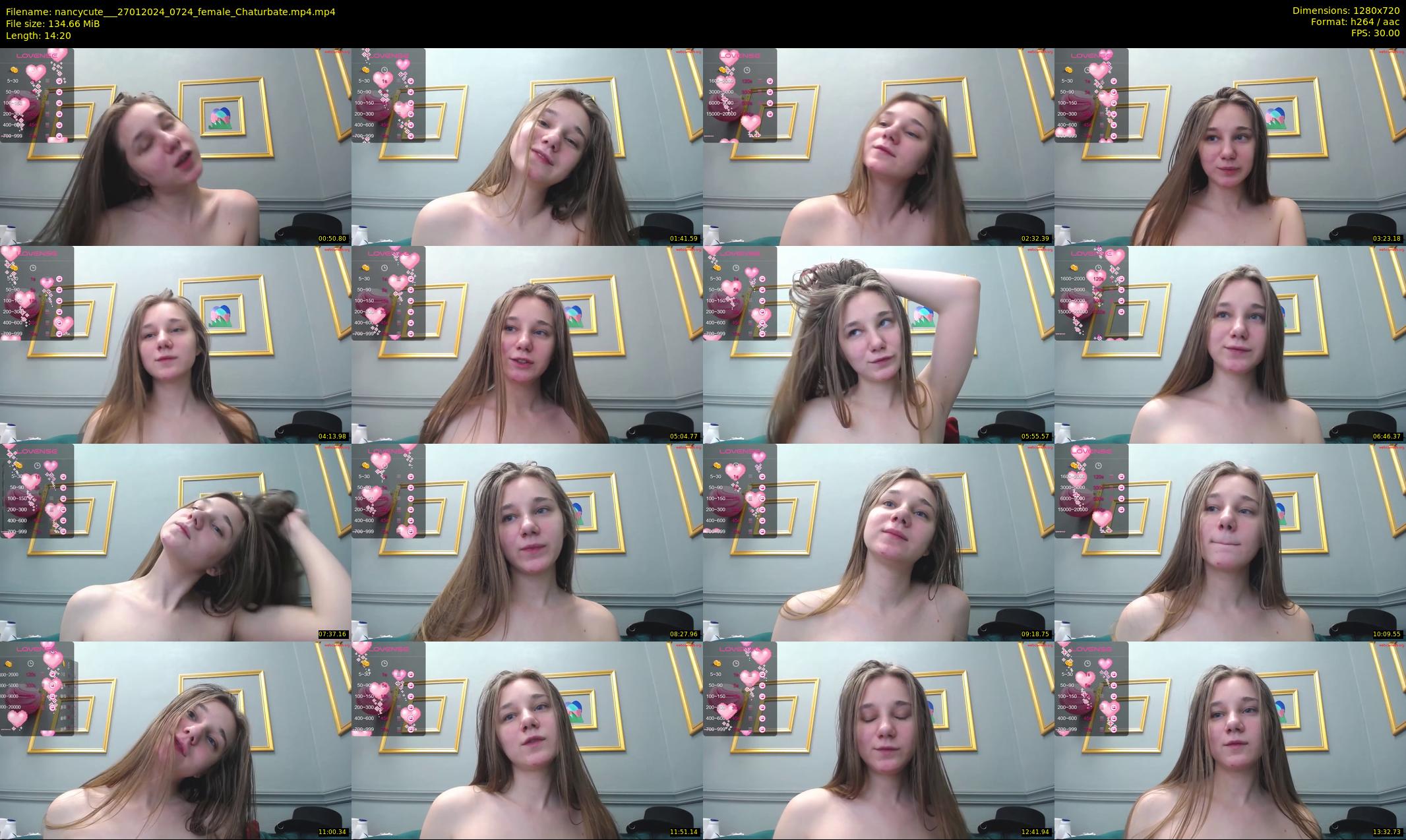nancycute__ — 15 minute Chaturbate female cam show recording, 720p, Jan 27, 2024