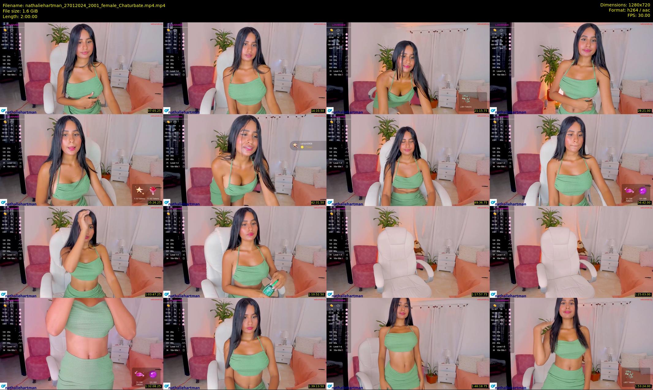 nathaliehartman — 120 minute Chaturbate female cam show recording, 720p, Jan 27, 2024