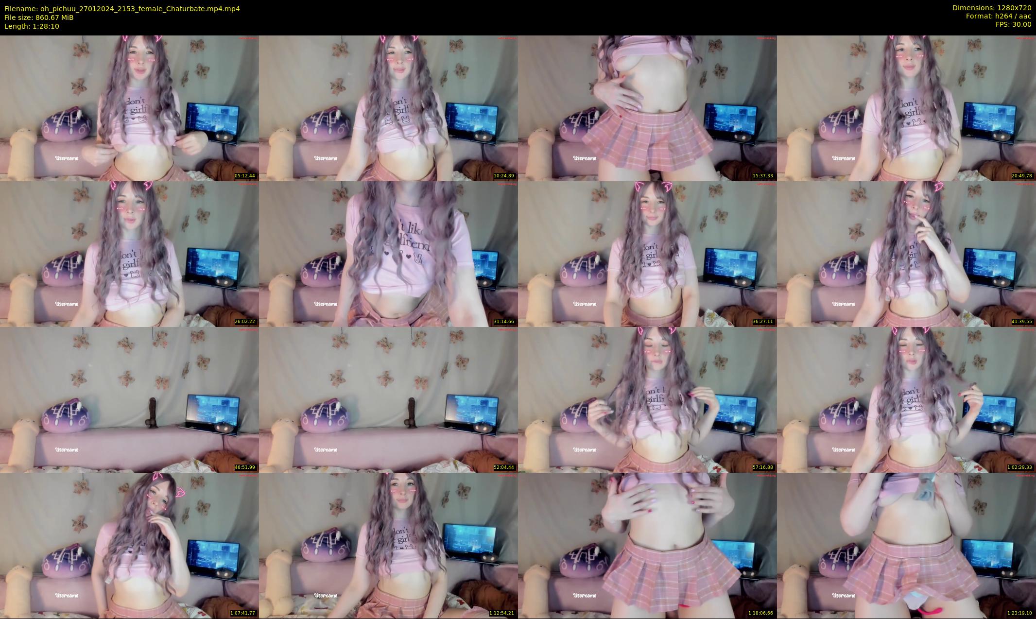 oh_pichuu — 89 minute Chaturbate female cam show recording, 720p, Jan 27, 2024