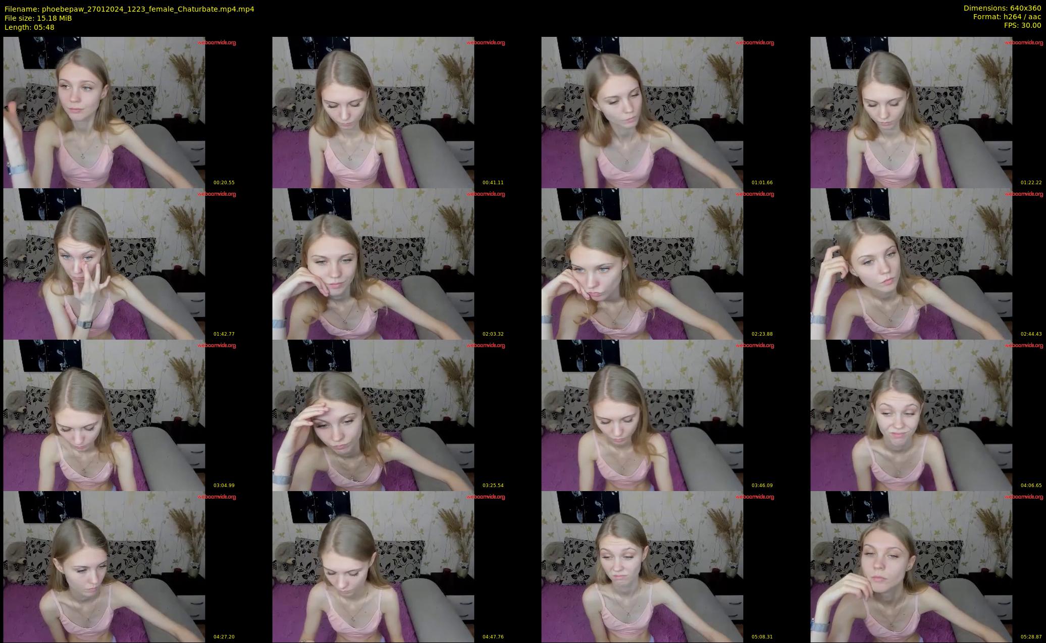 phoebepaw — 6 minute Chaturbate female cam show recording, 360p, Jan 27, 2024