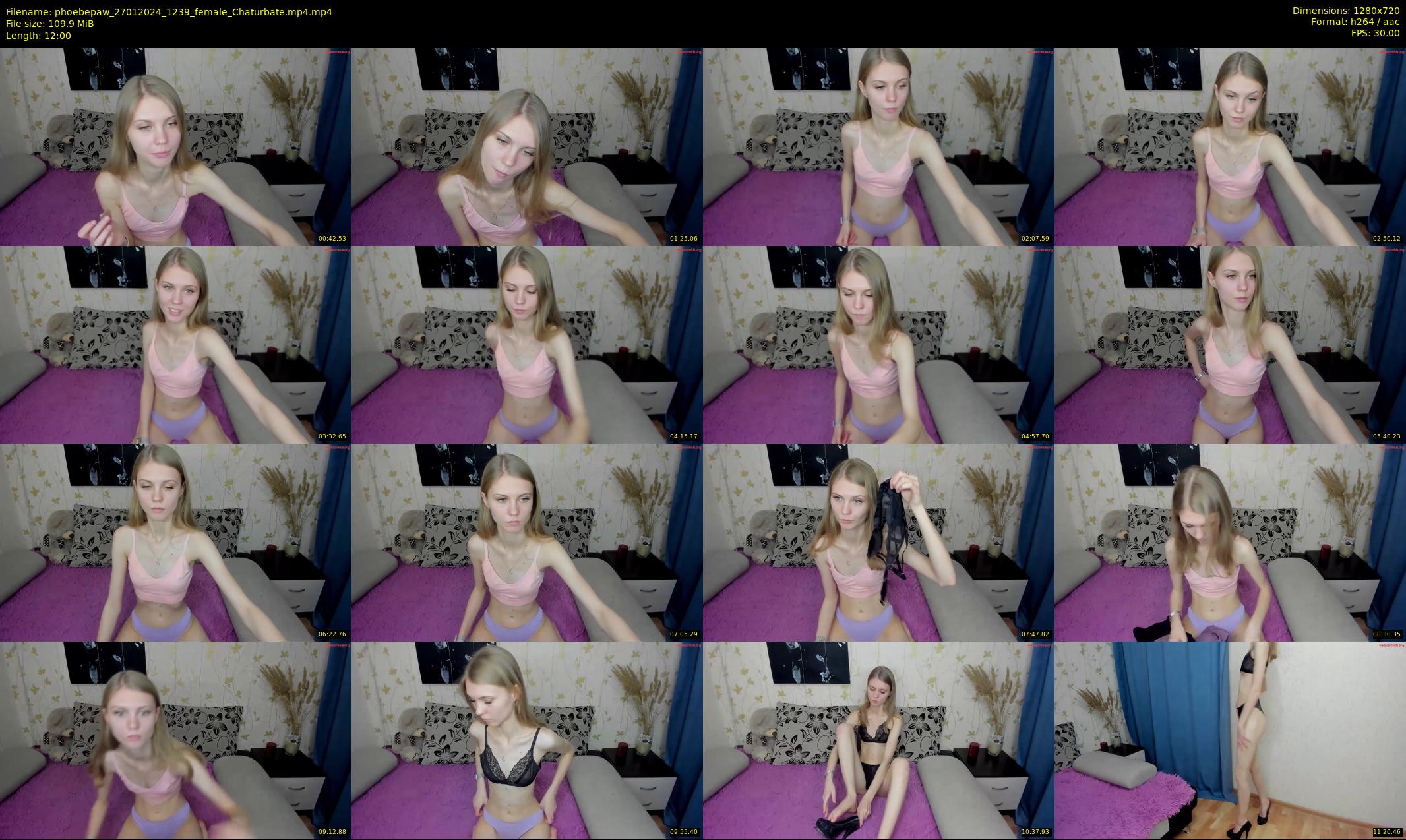 phoebepaw — 12 minute Chaturbate female cam show recording, 720p, Jan 27, 2024