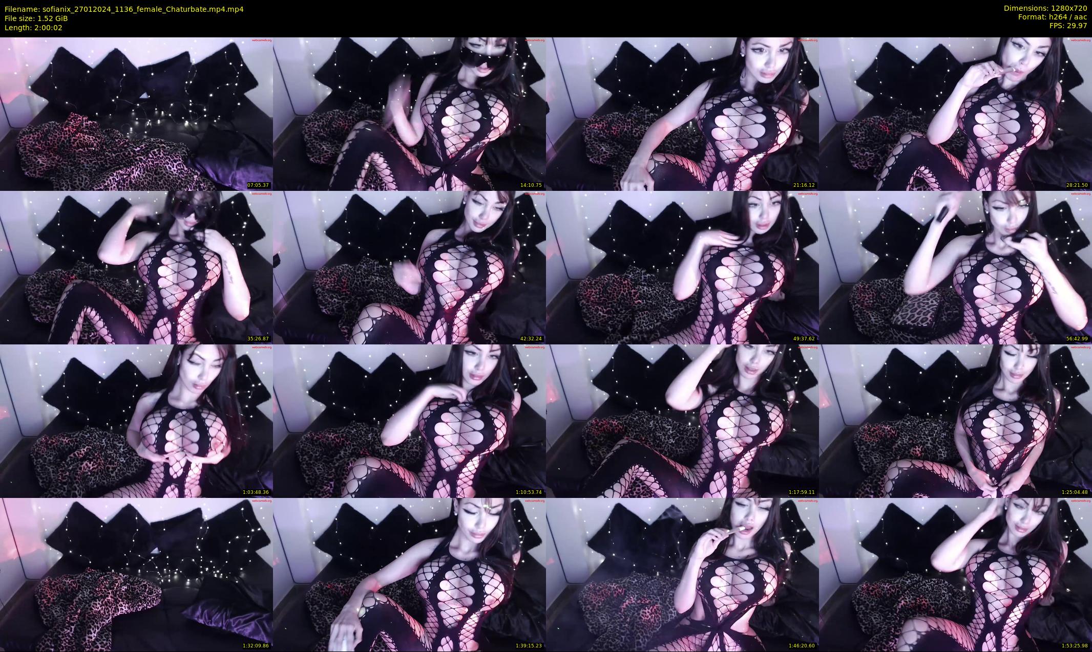 sofianix — 121 minute Chaturbate female cam show recording, 720p, Jan 27, 2024