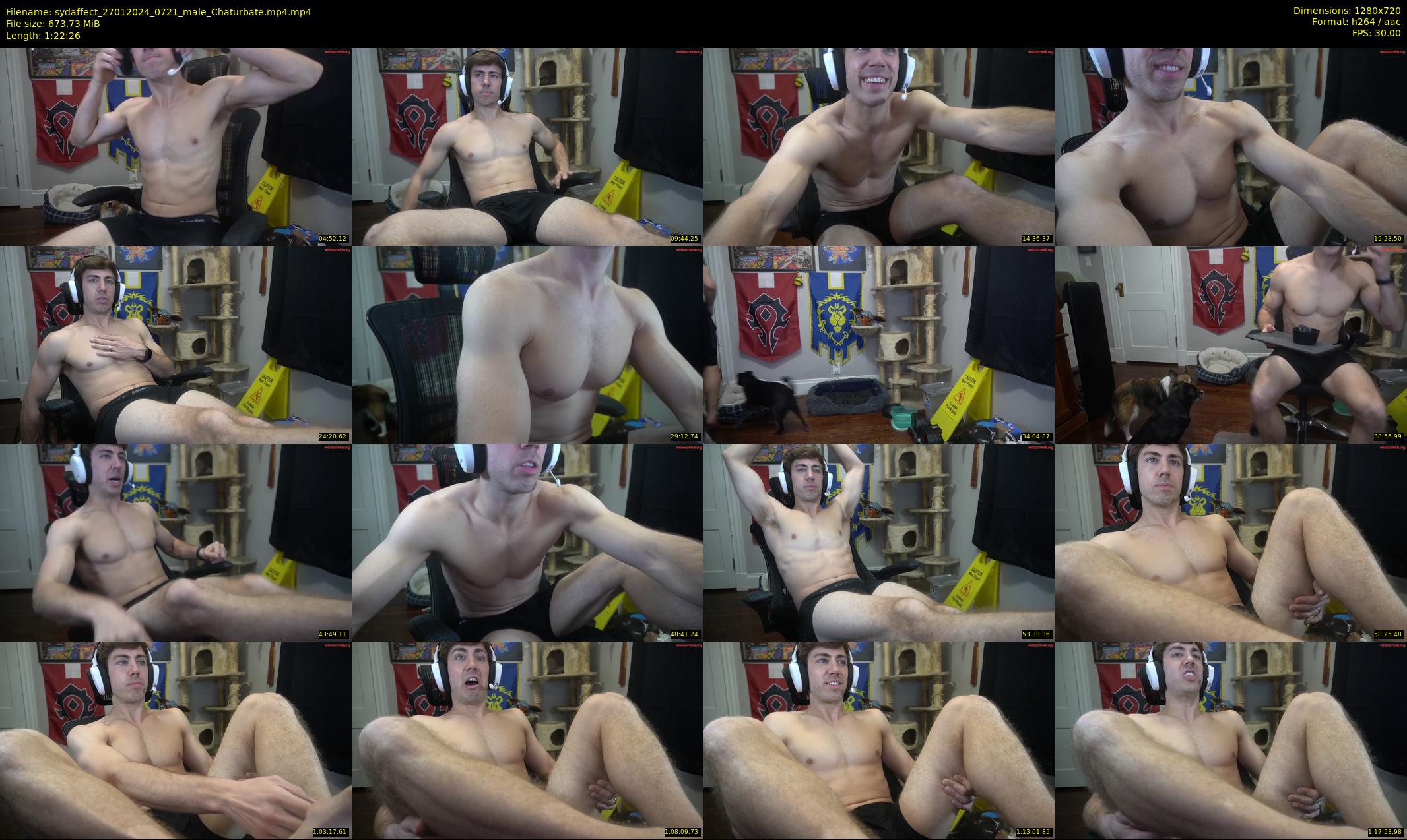 sydaffect — 83 minute Chaturbate male cam show recording, 720p, Jan 27, 2024