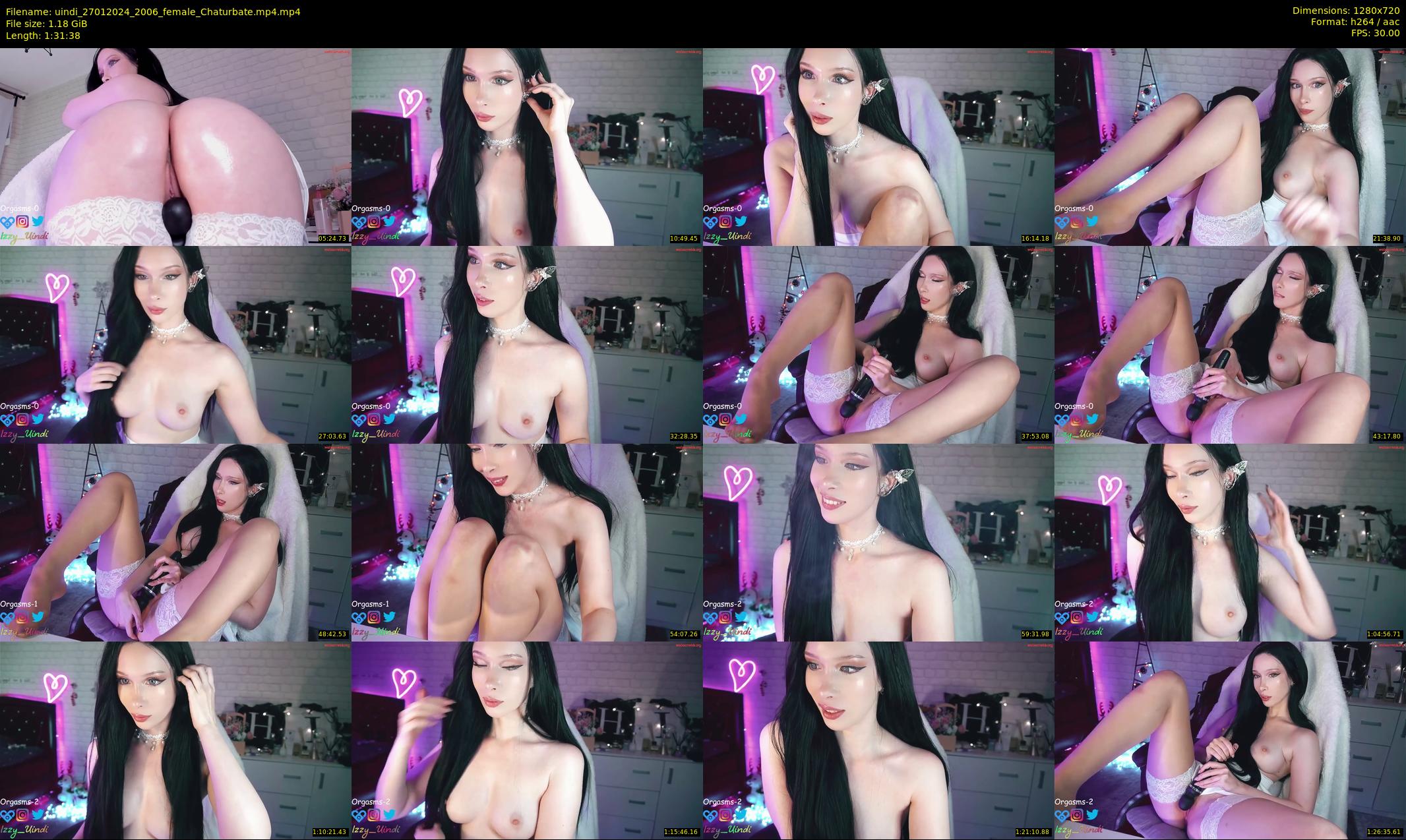 uindi — 92 minute Chaturbate female cam show recording, 720p, Jan 27, 2024