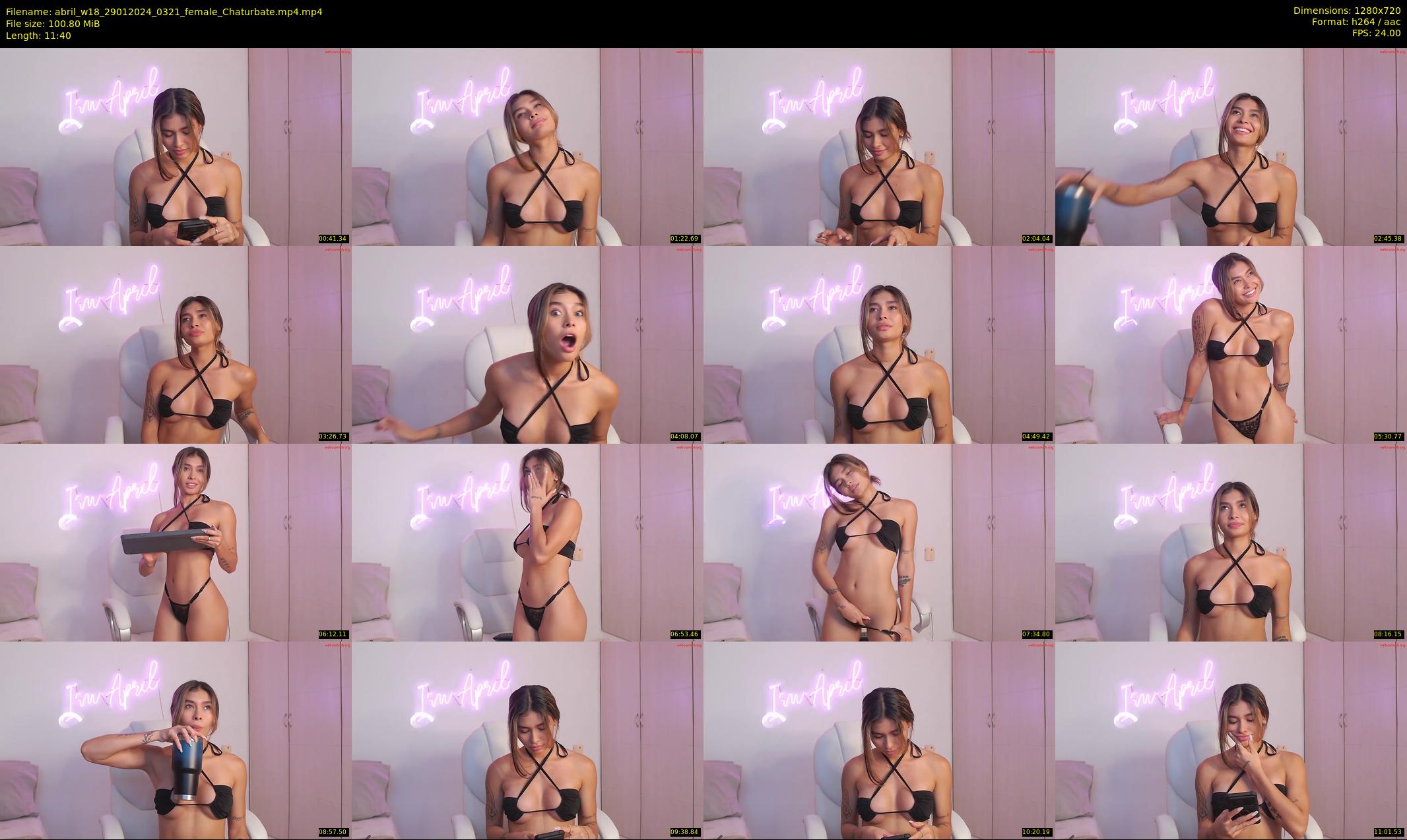 abril_w18 — 12 minute Chaturbate female cam show recording, 720p, Jan 29, 2024
