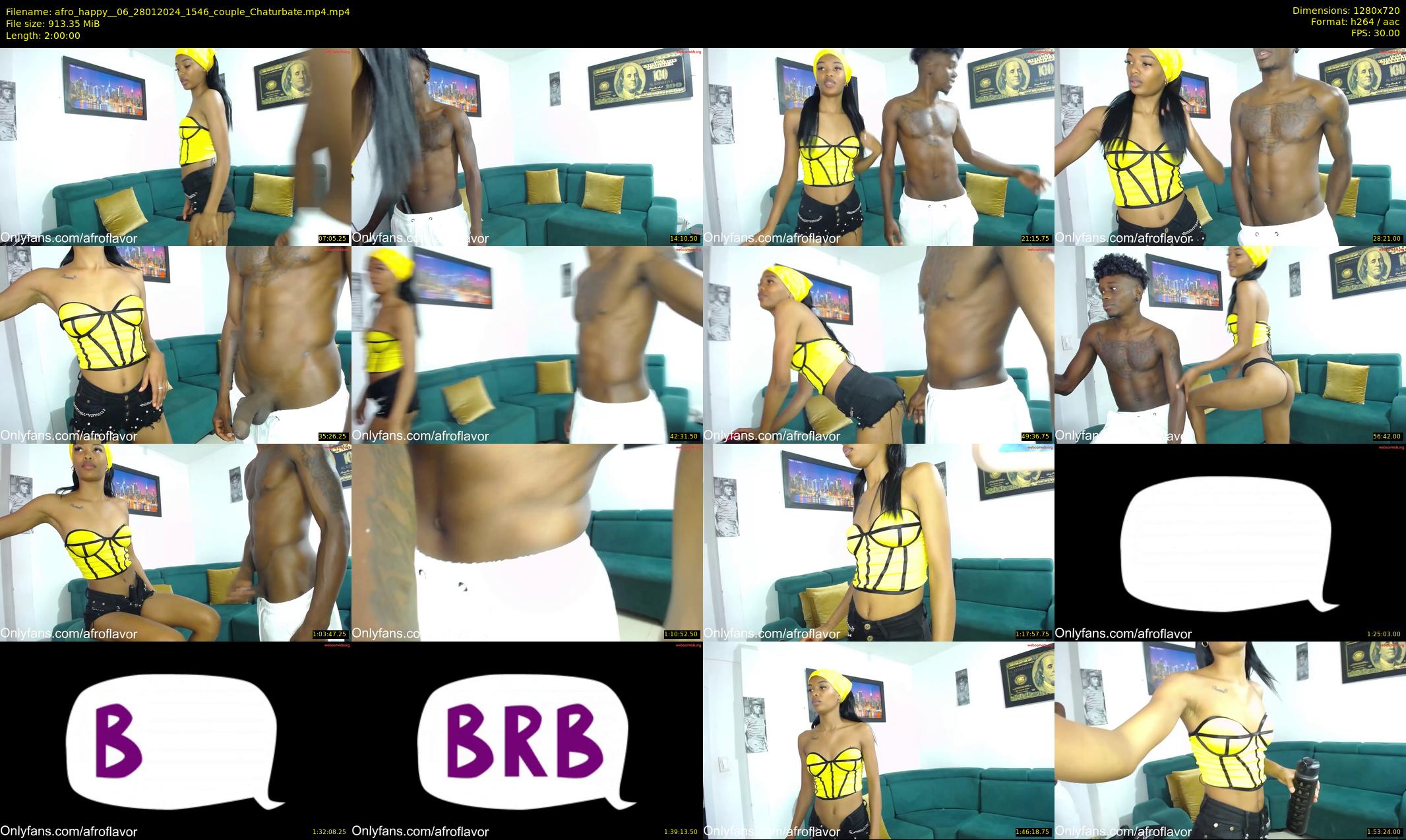 afro_happy__06 — 120 minute Chaturbate couple cam show recording, 720p, Jan 28, 2024