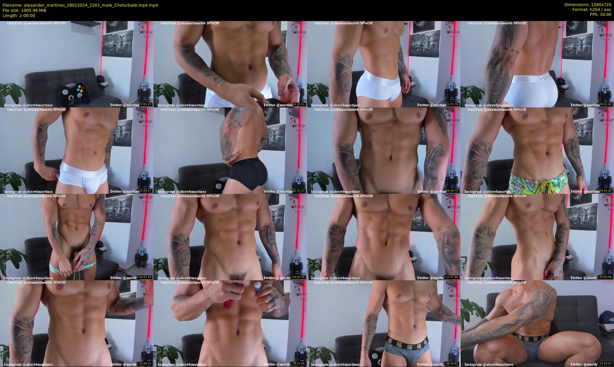 alexander_martines — 120 minute Chaturbate male cam show recording, 720p, Jan 28, 2024