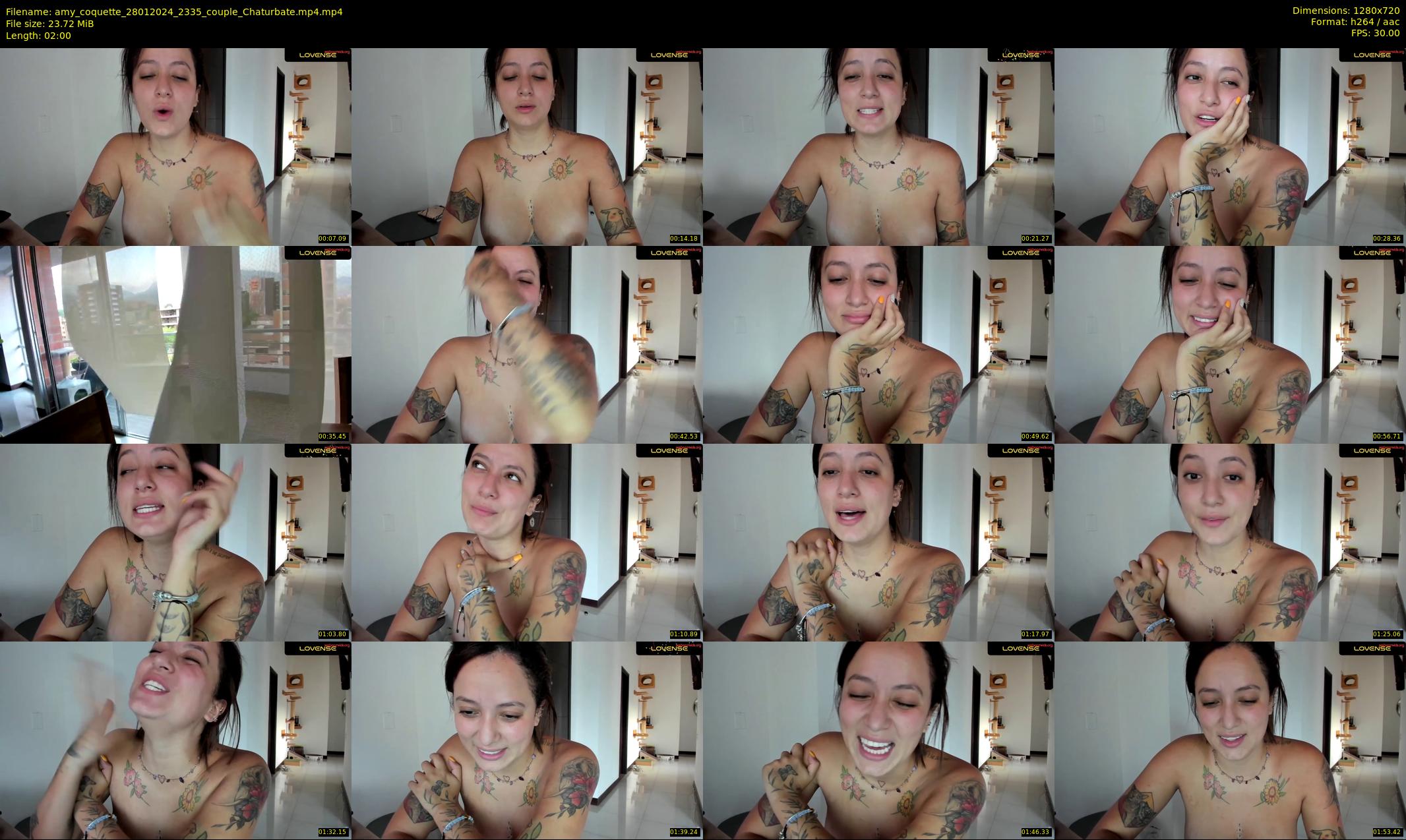 amy_coquette — 2 minute Chaturbate female cam show recording, 720p, Jan 28, 2024