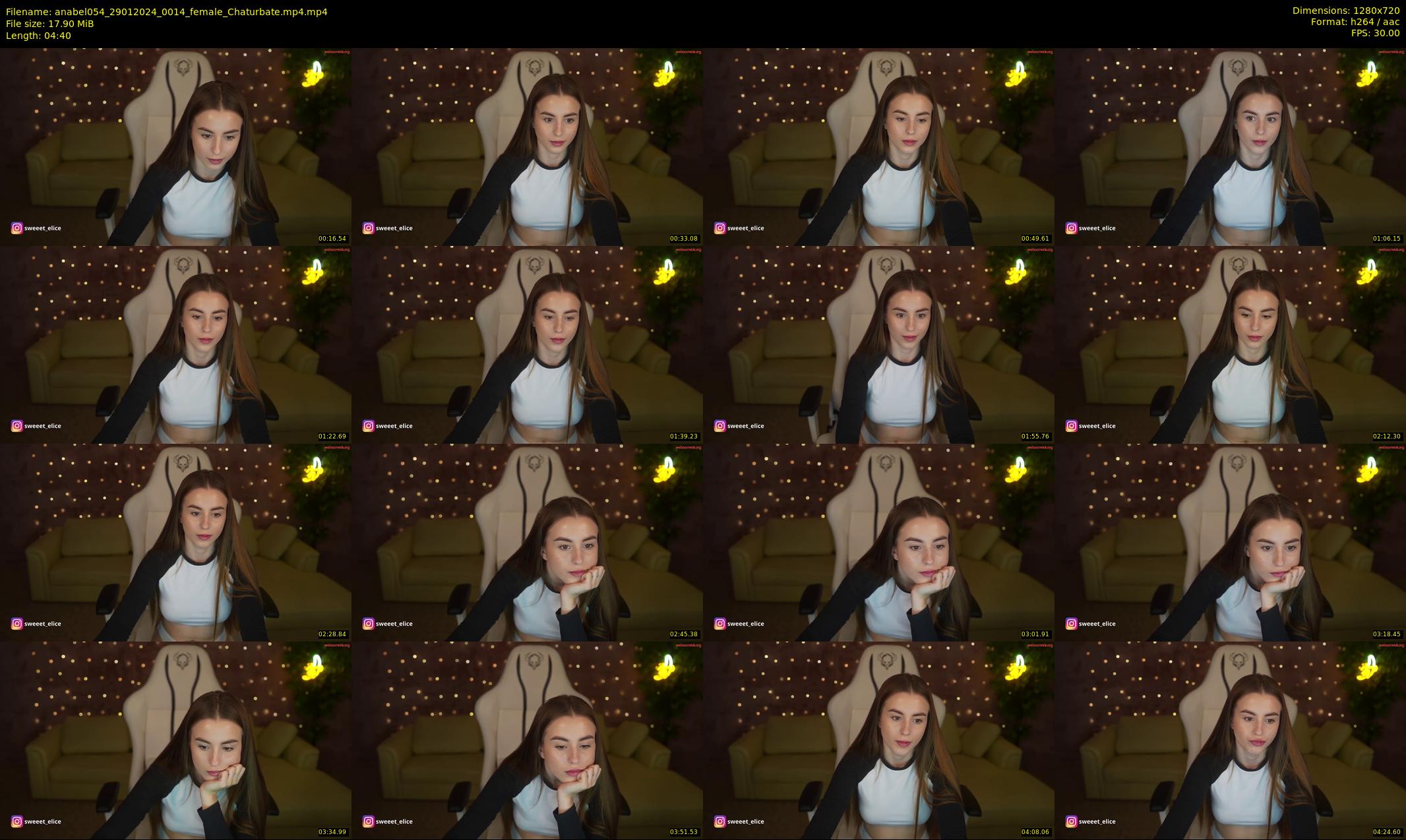 anabel054 — 5 minute Chaturbate female cam show recording, 720p, Jan 29, 2024