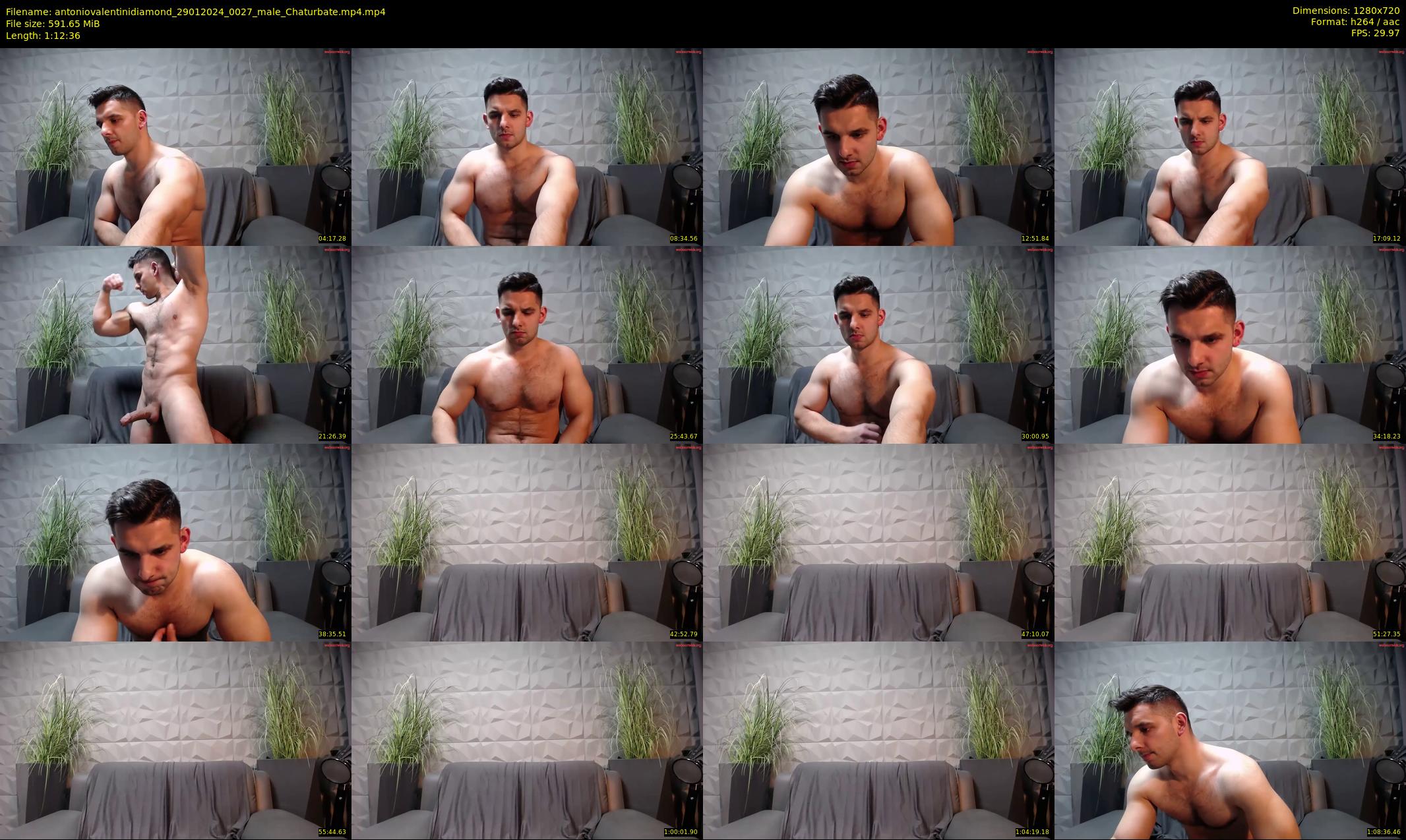 antoniovalentinidiamond — 73 minute Chaturbate male cam show recording, 720p, Jan 29, 2024
