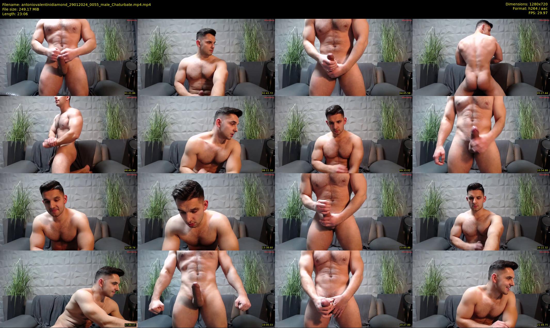 antoniovalentinidiamond — 24 minute Chaturbate male cam show recording, 720p, Jan 29, 2024