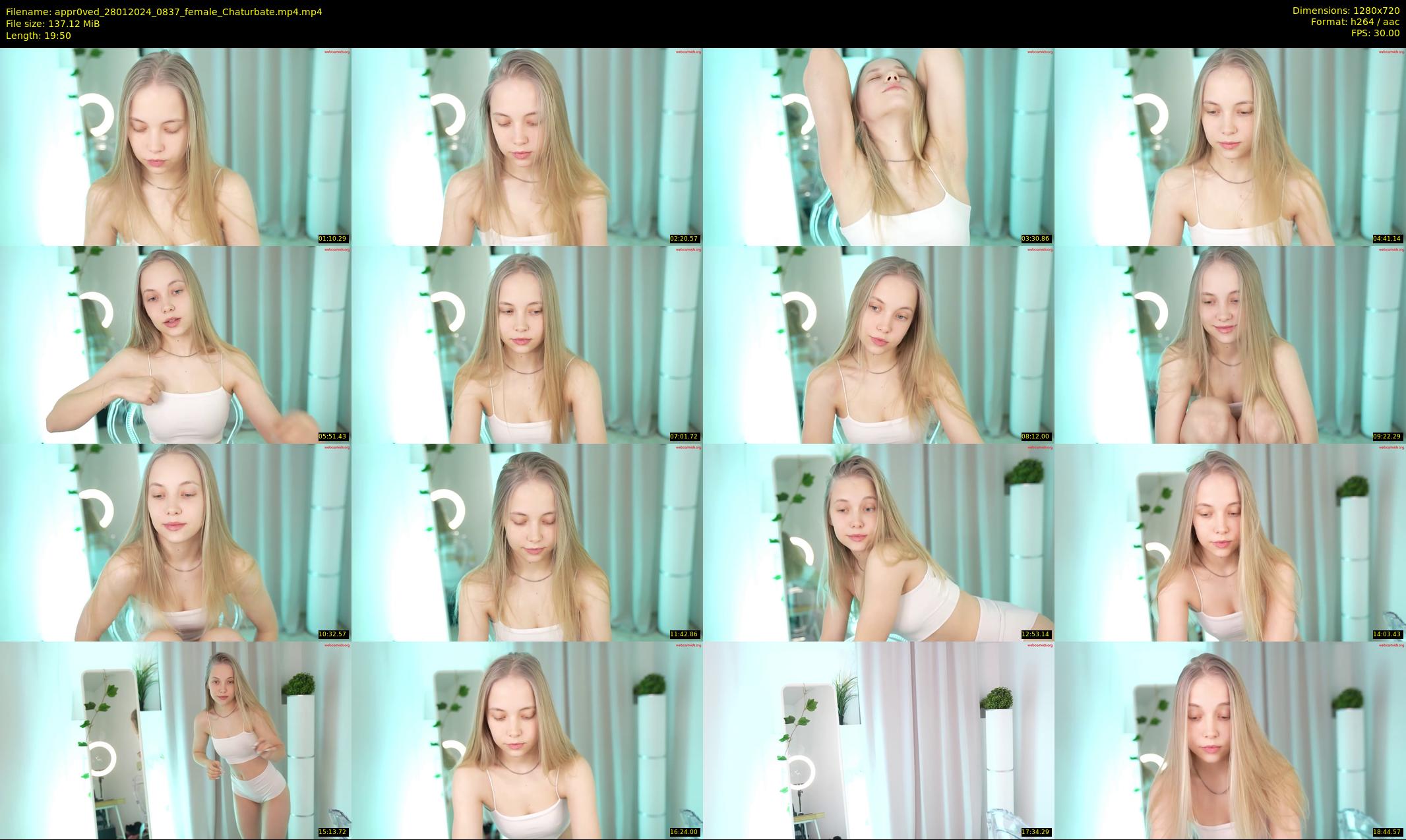 appr0ved — 20 minute Chaturbate female cam show recording, 720p, Jan 28, 2024