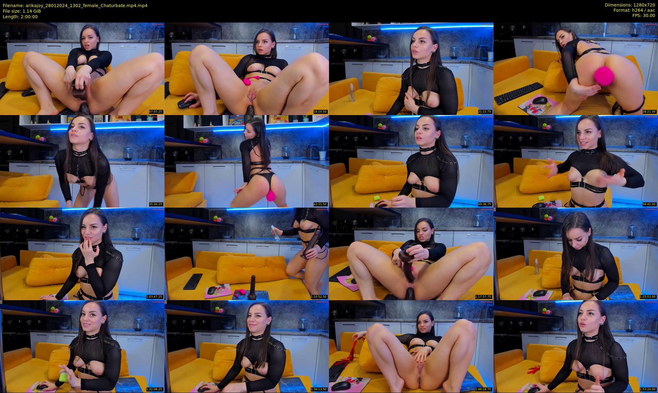 arikajoy — 120 minute Chaturbate female cam show recording, 720p, Jan 28, 2024