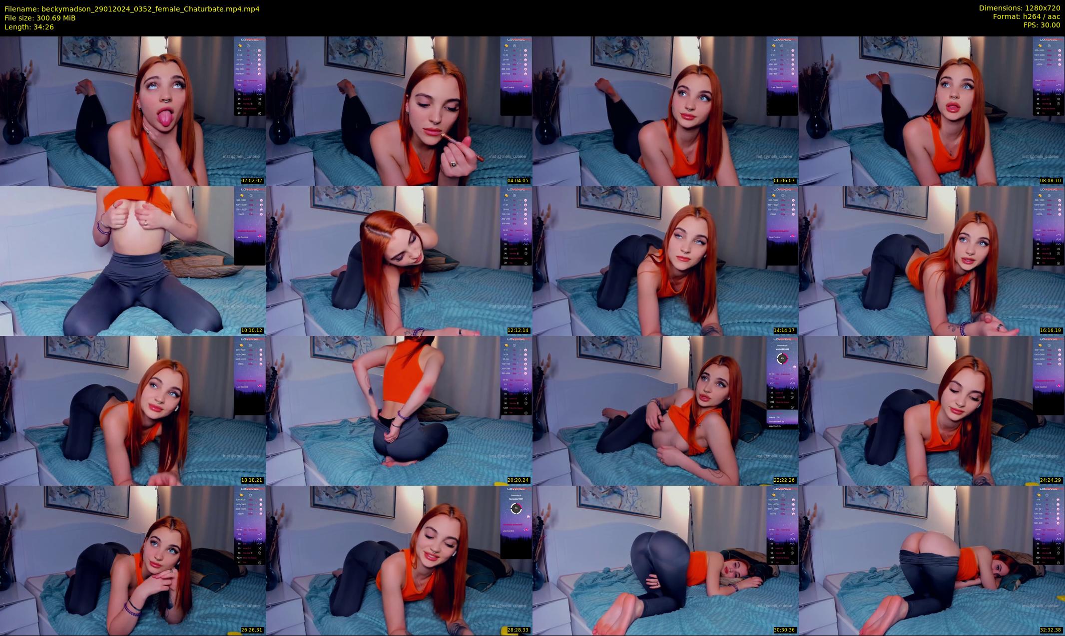 beckymadson — 35 minute Chaturbate female cam show recording, 720p, Jan 29, 2024