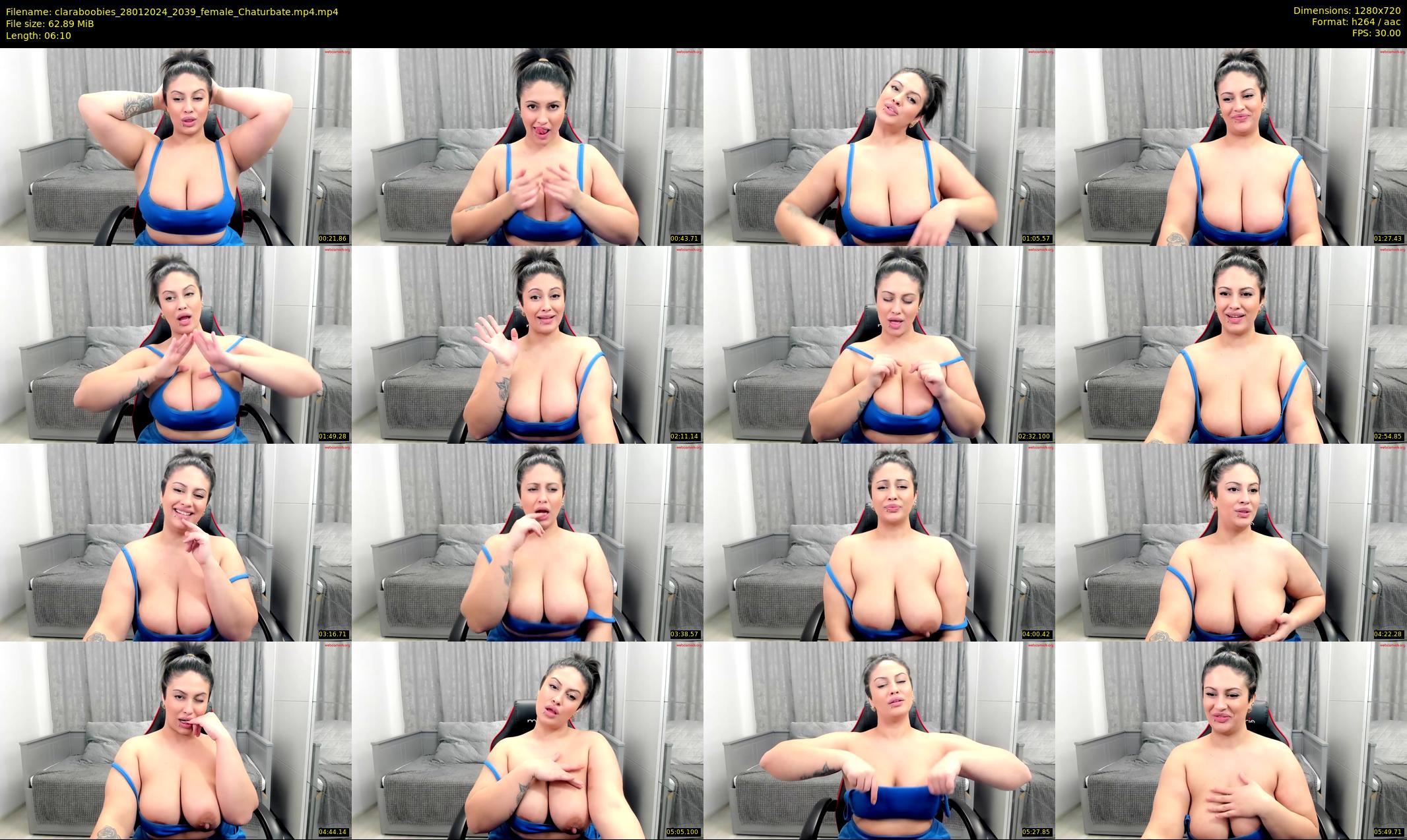 claraboobies — 7 minute Chaturbate female cam show recording, 720p, Jan 28, 2024
