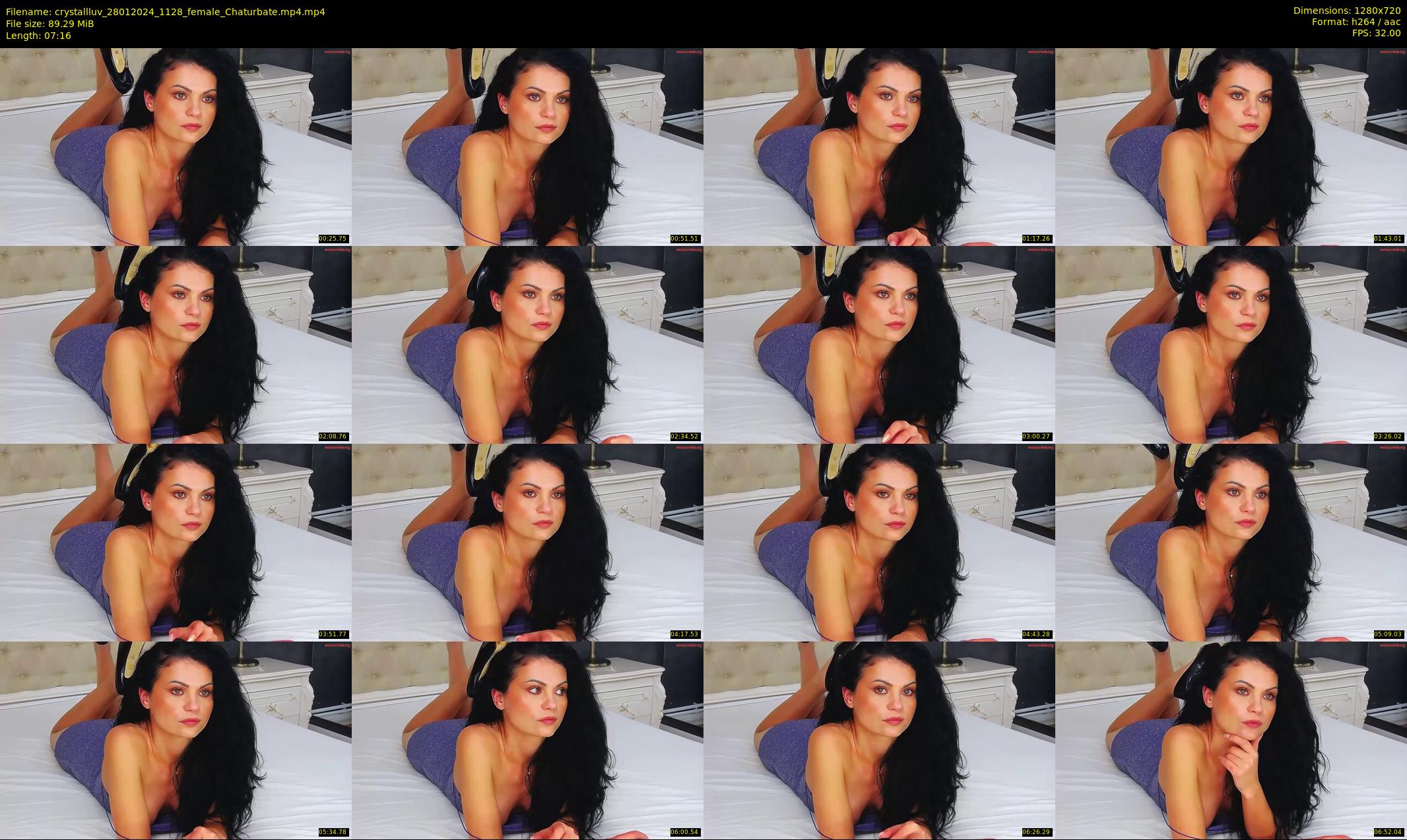 crystallluv — 8 minute Chaturbate female cam show recording, 720p, Jan 28, 2024