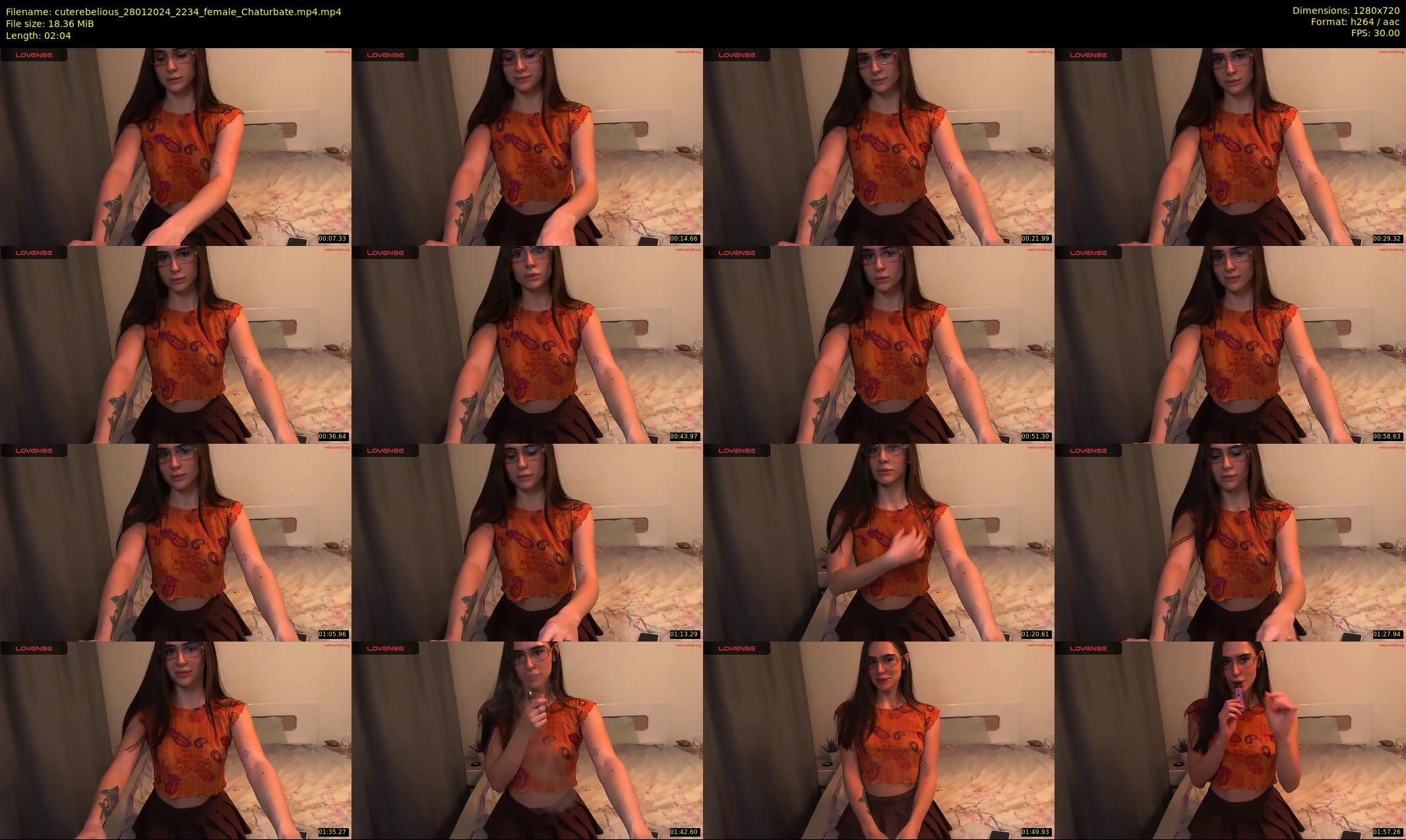 cuterebelious — 3 minute Chaturbate female cam show recording, 720p, Jan 28, 2024