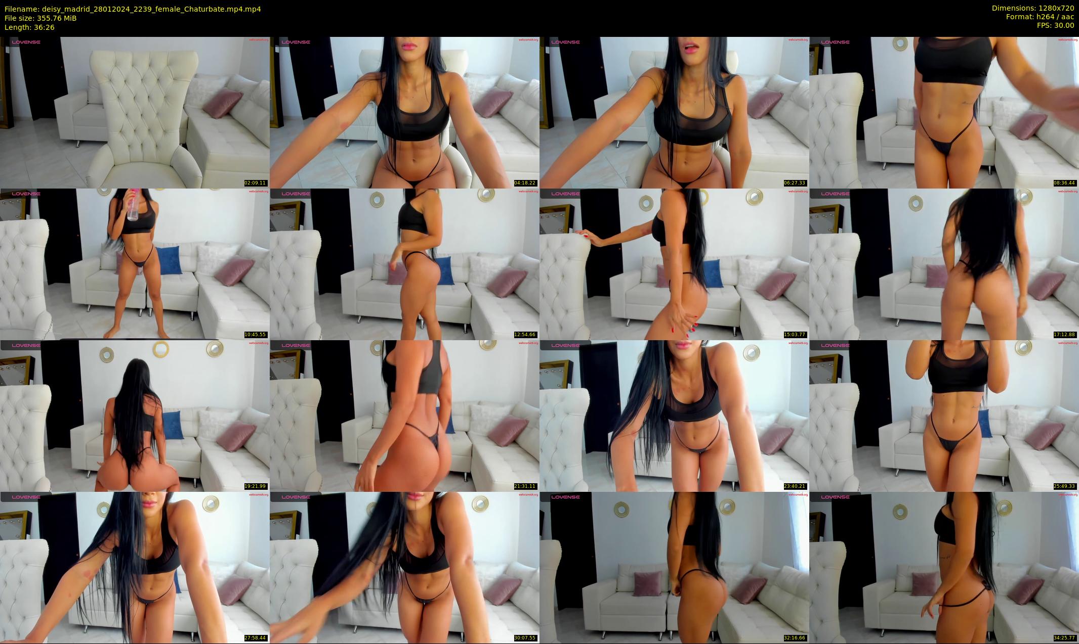 deisy_madrid — 37 minute Chaturbate female cam show recording, 720p, Jan 28, 2024
