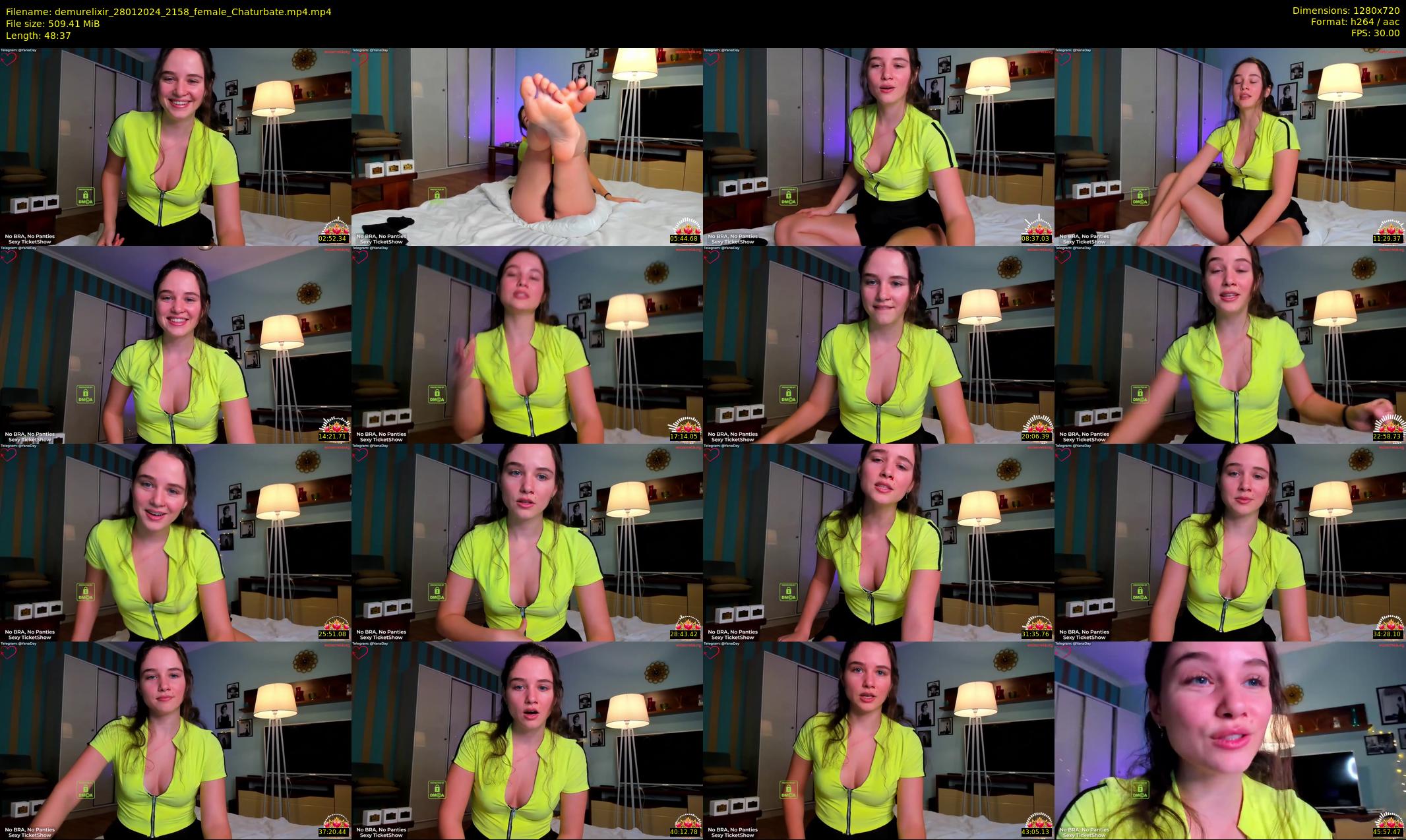 demurelixir — 49 minute Chaturbate female cam show recording, 720p, Jan 28, 2024