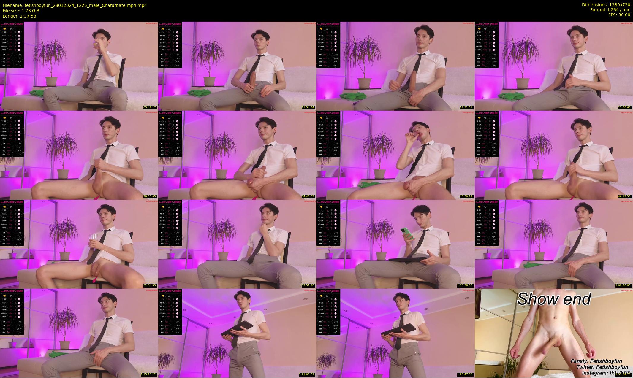 fetishboyfun — 98 minute Chaturbate male cam show recording, 720p, Jan 28, 2024
