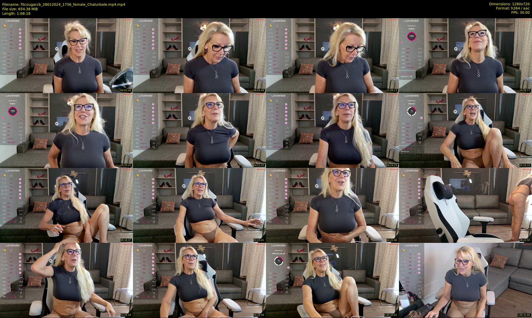 fitcougarcb — 69 minute Chaturbate female cam show recording, 720p, Jan 28, 2024