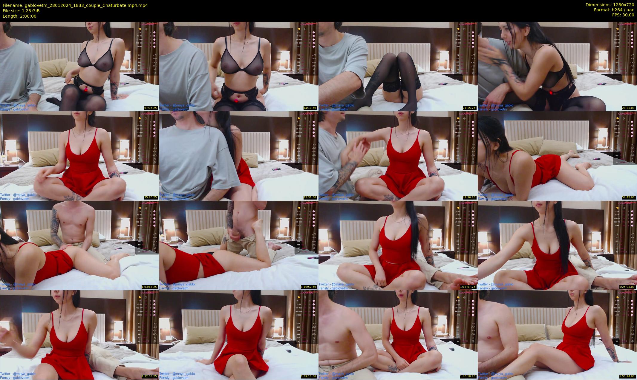 gablovetm — 120 minute Chaturbate couple cam show recording, 720p, Jan 28, 2024