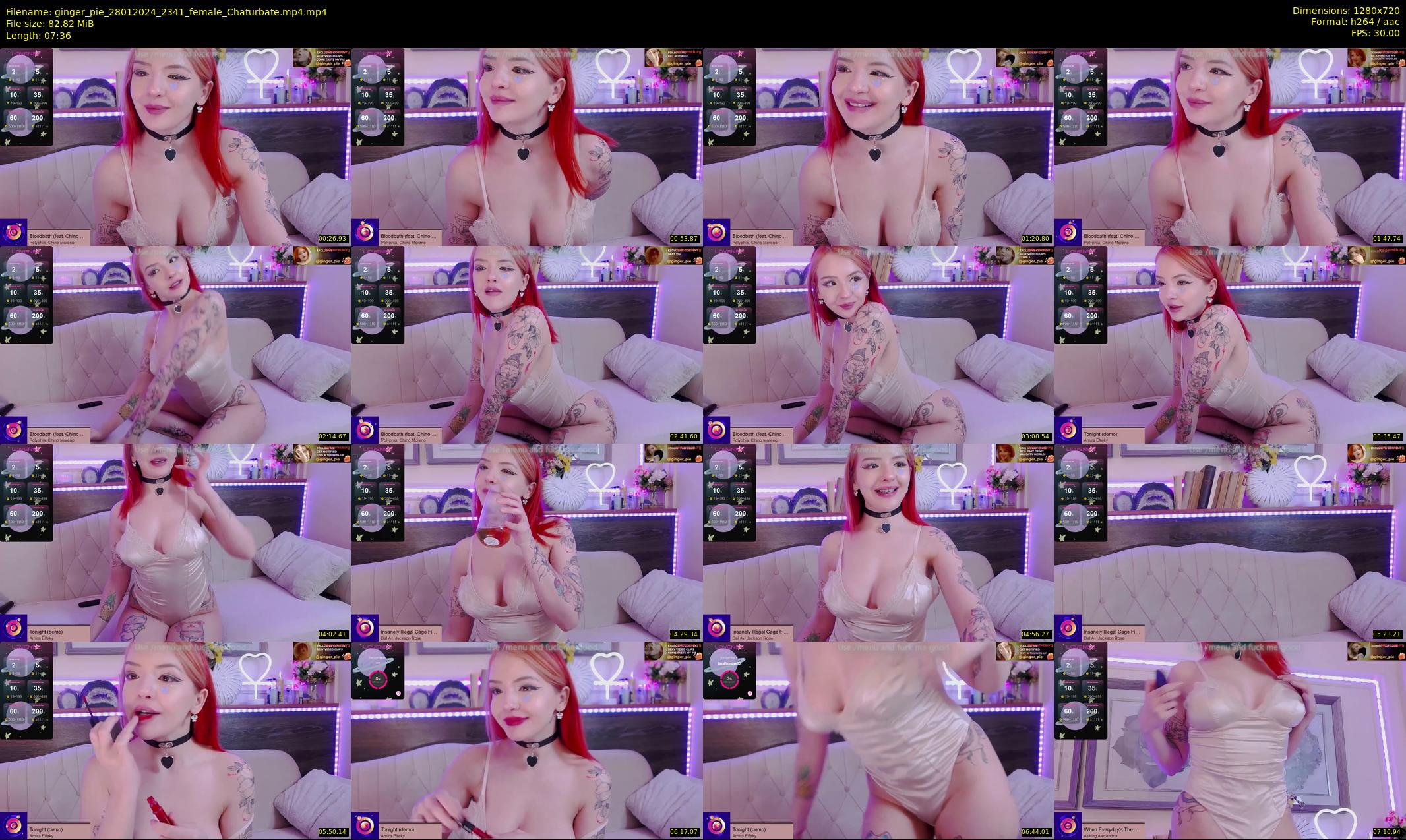ginger_pie — 8 minute Chaturbate female cam show recording, 720p, Jan 28, 2024