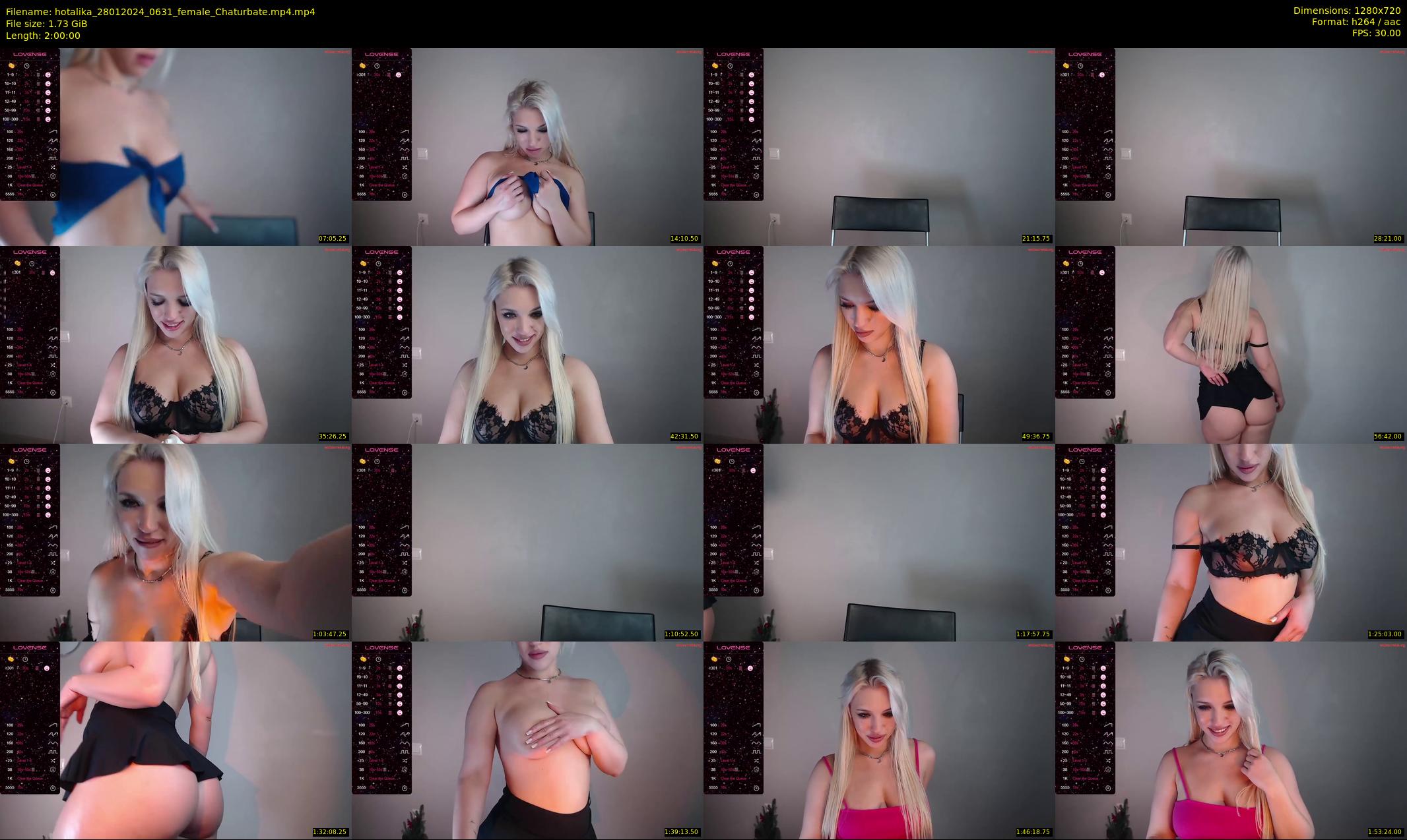 hotalika — 120 minute Chaturbate female cam show recording, 720p, Jan 28, 2024