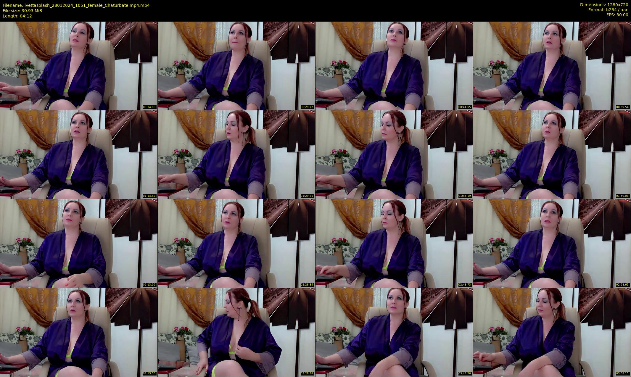 ivettasplash — 5 minute Chaturbate female cam show recording, 720p, Jan 28, 2024
