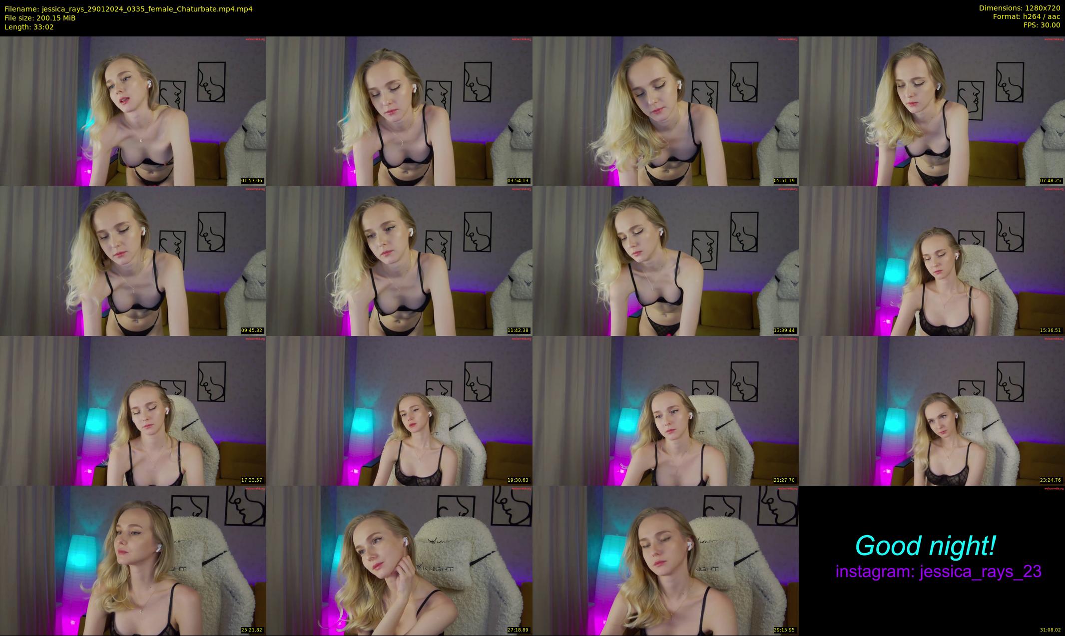 jessica_rays — 34 minute Chaturbate couple cam show recording, 720p, Jan 29, 2024