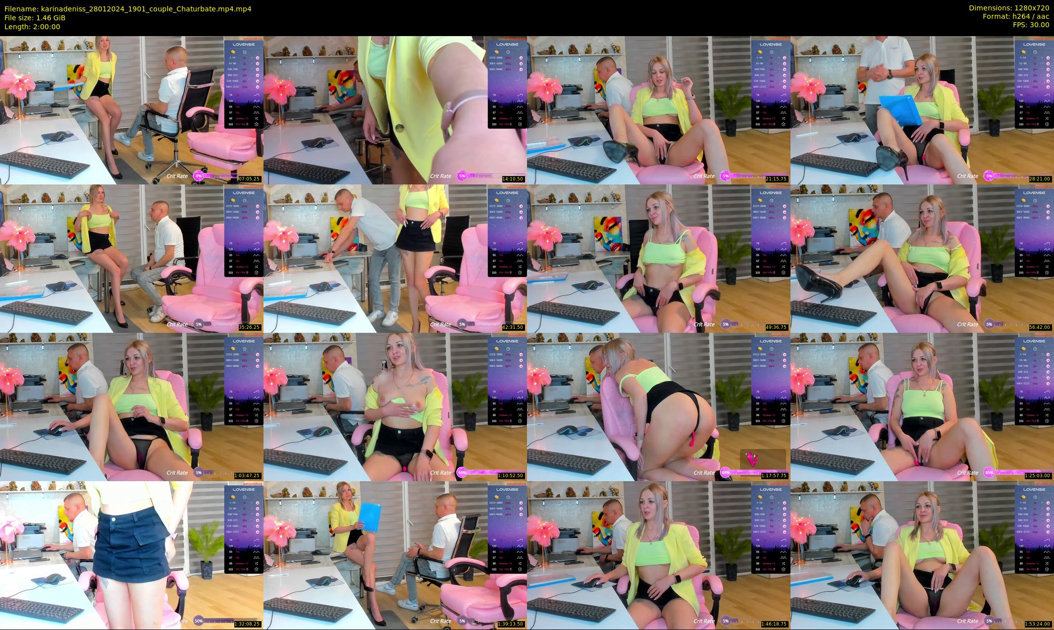 karinadeniss — 120 minute Chaturbate couple cam show recording, 720p, Jan 28, 2024