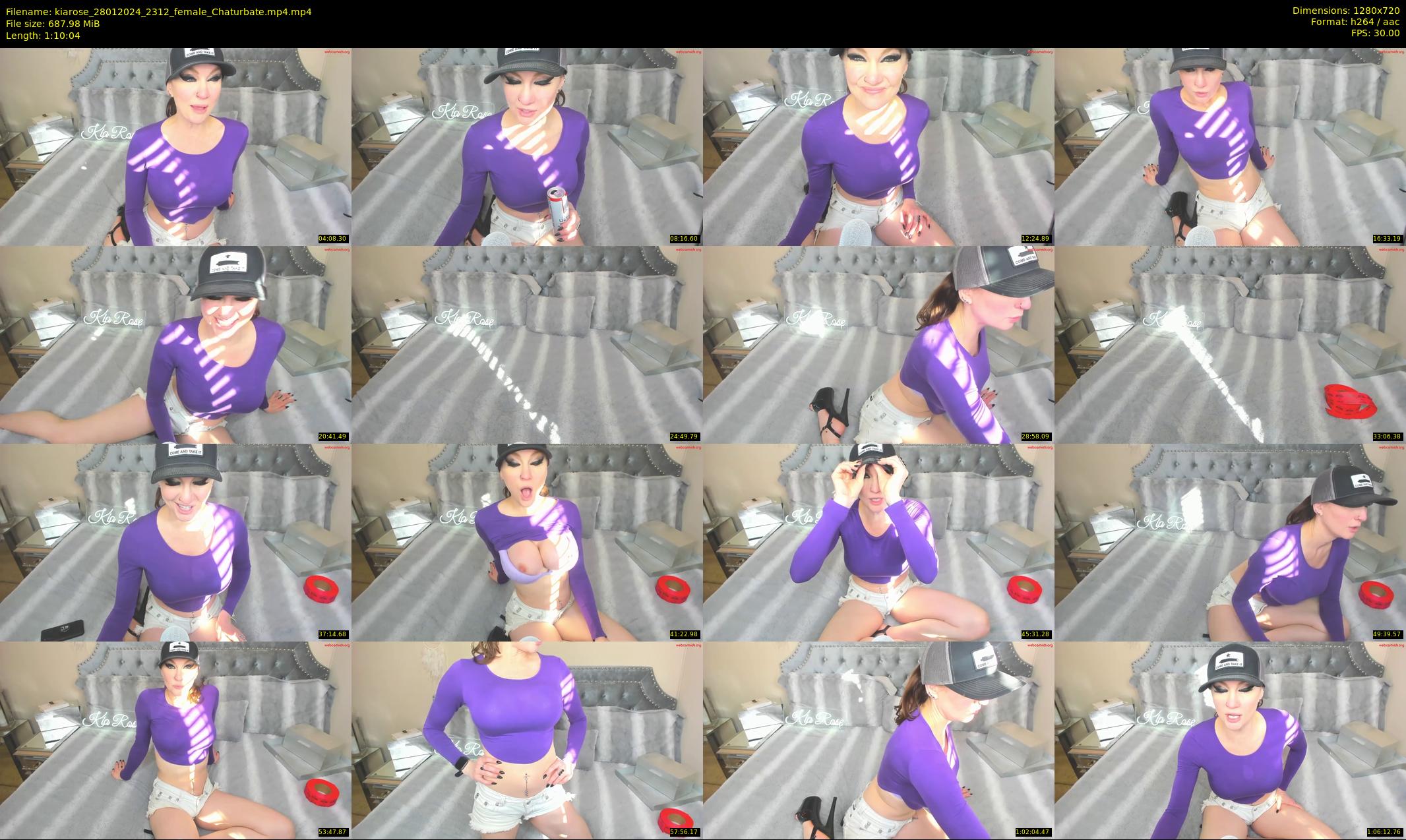 kiarose — 71 minute Chaturbate female cam show recording, 720p, Jan 28, 2024