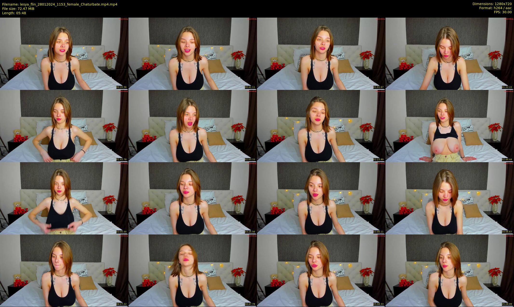 lesya_flin — 6 minute Chaturbate female cam show recording, 720p, Jan 28, 2024