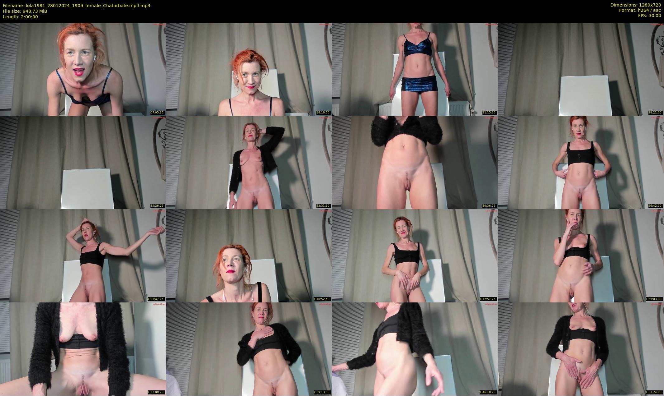lola1981 — 120 minute Chaturbate female cam show recording, 720p, Jan 28, 2024