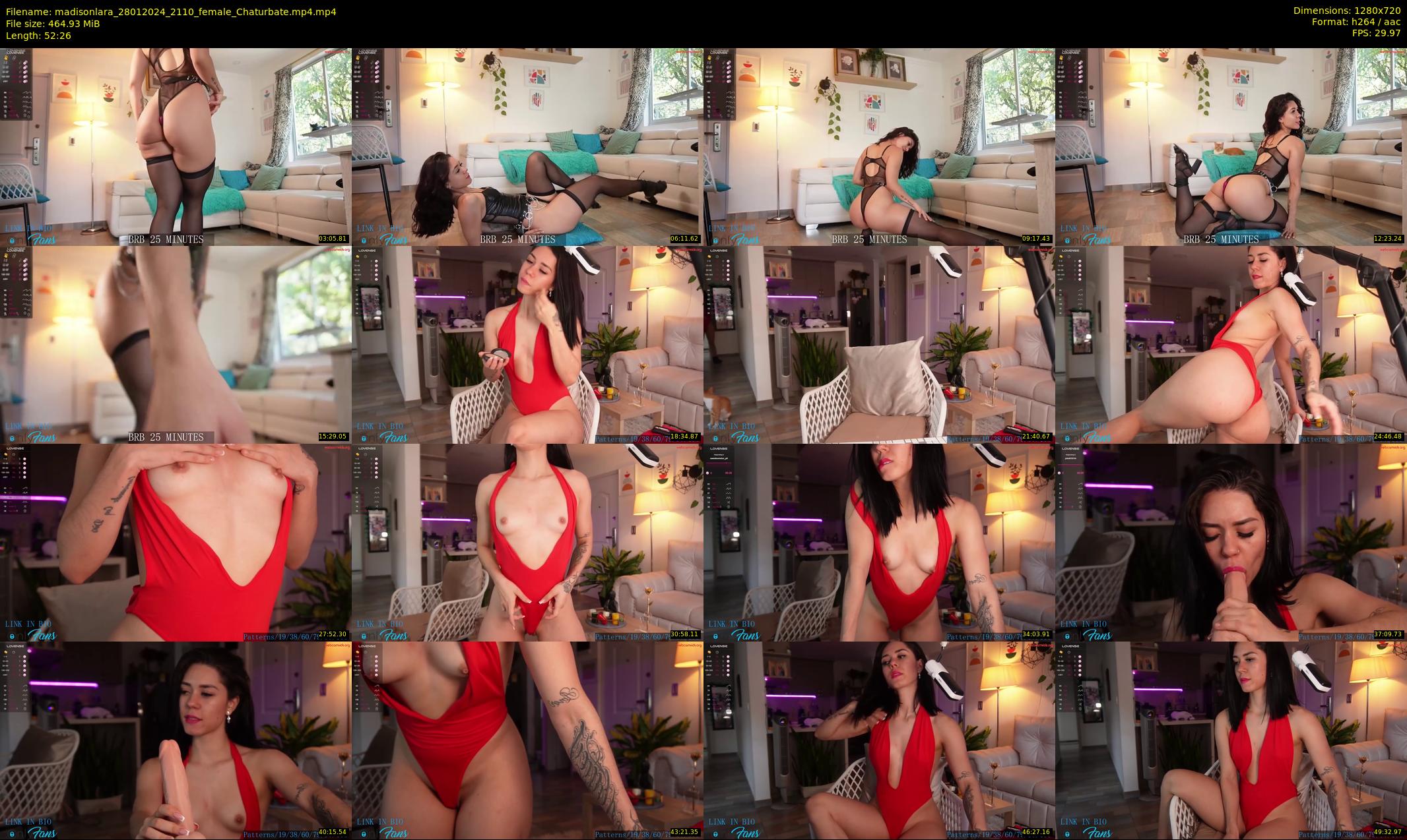 madisonlara — 53 minute Chaturbate female cam show recording, 720p, Jan 28, 2024