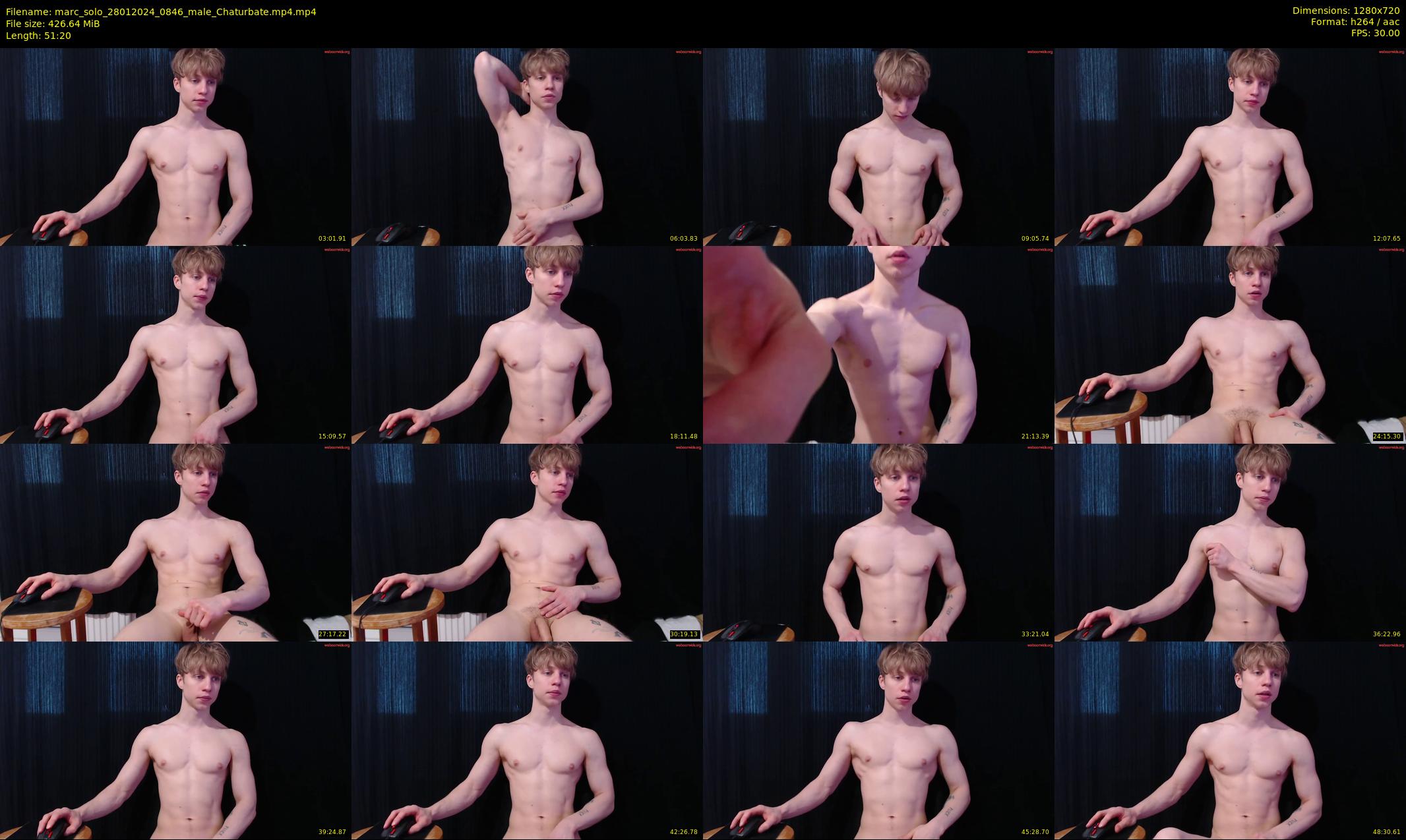 marc_solo — 52 minute Chaturbate male cam show recording, 720p, Jan 28, 2024